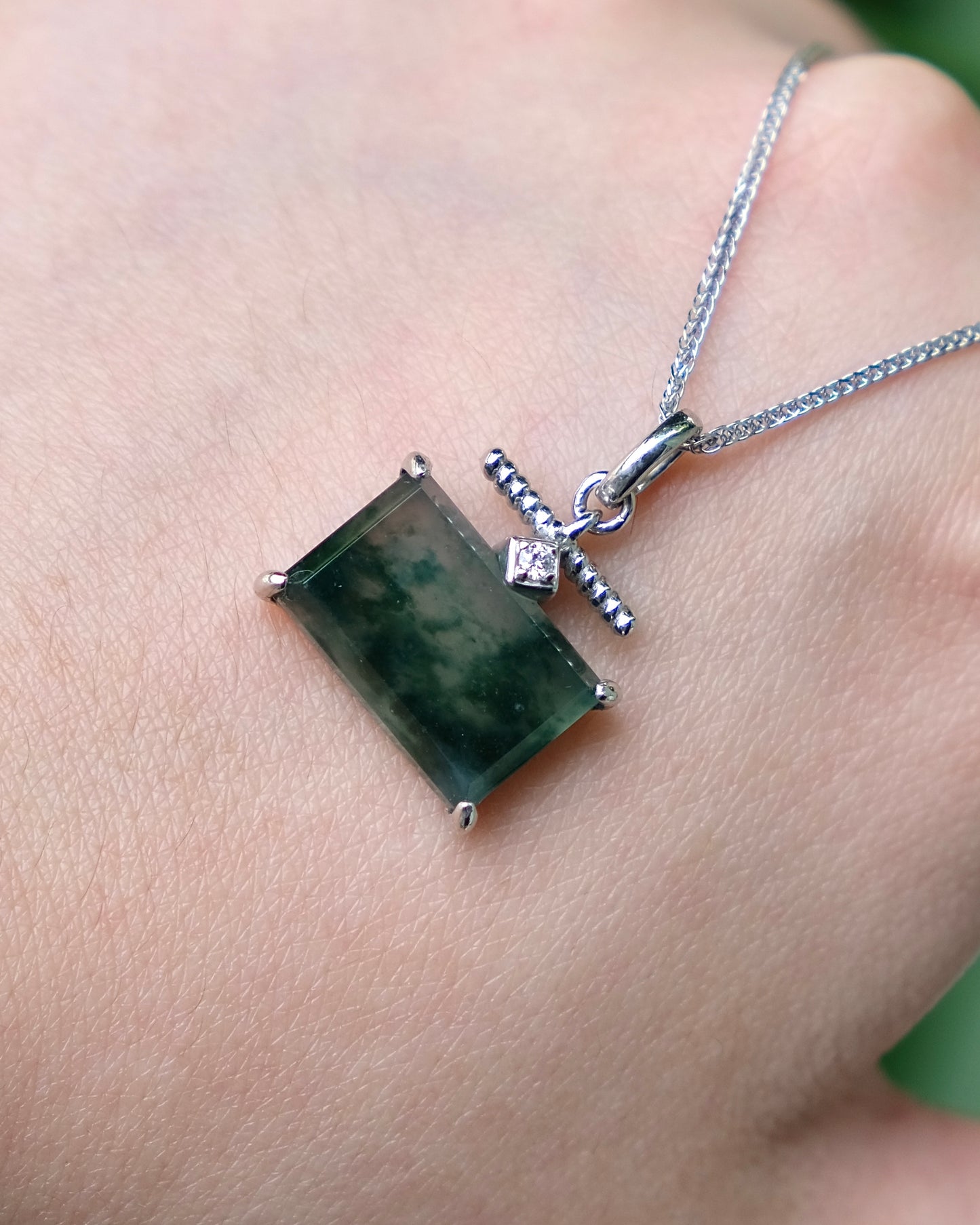 EXCEPTIONAL Mistscape Landscape Jade Pendant (S925 Silver)