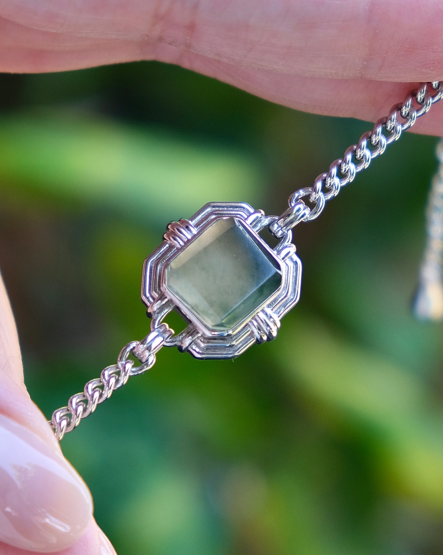 EXCEPTIONAL Mist Pavilion Jade Bracelet (S925 Silver)