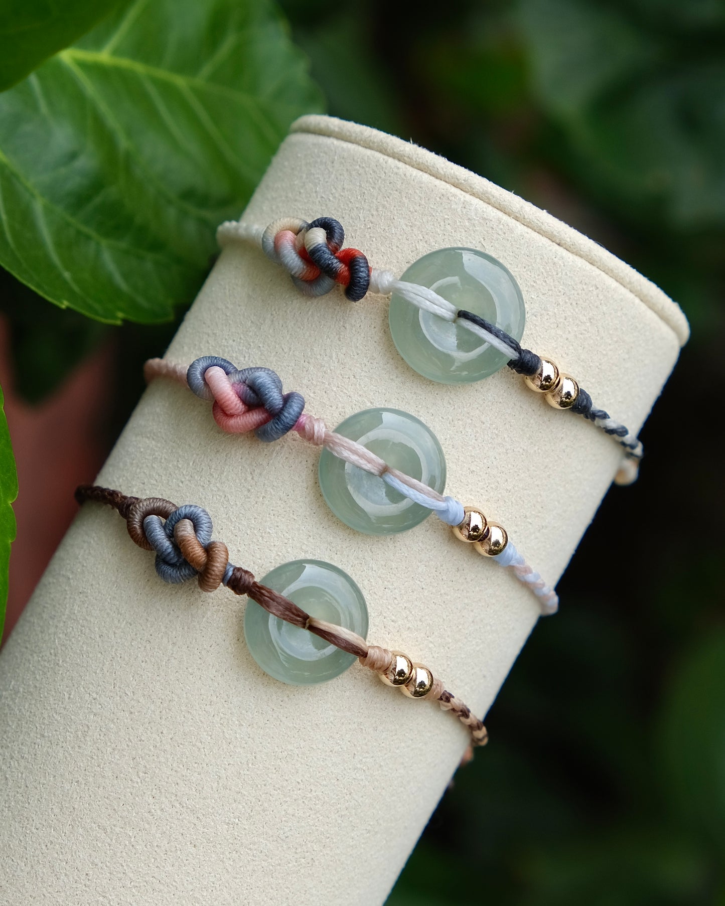 Mist Green Pi Jade Bracelet – Ruyi Weave Signature