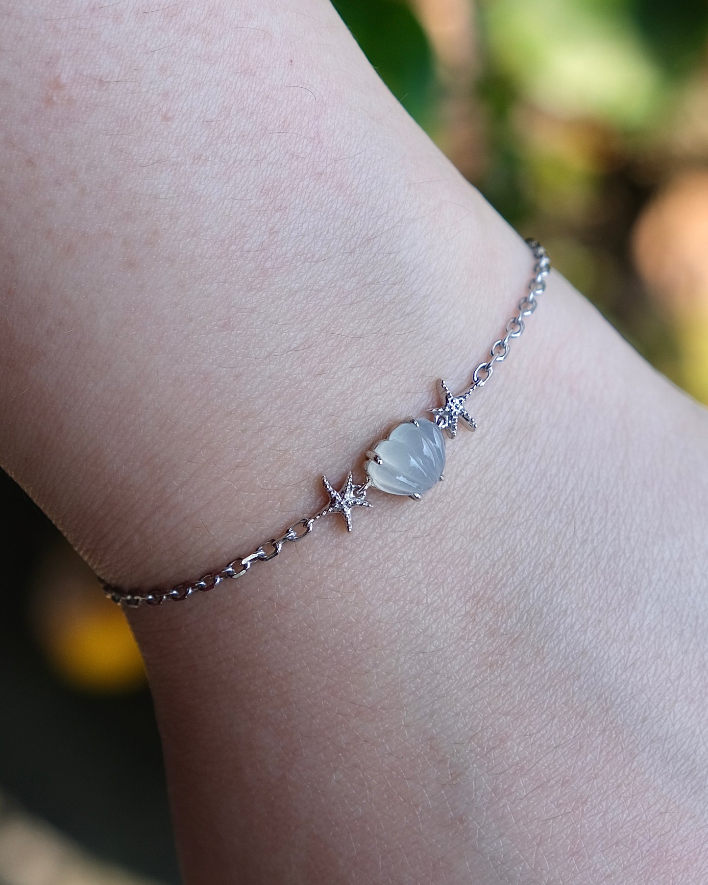 Ocean Light - Icy Jade Bracelet (S925 Silver)