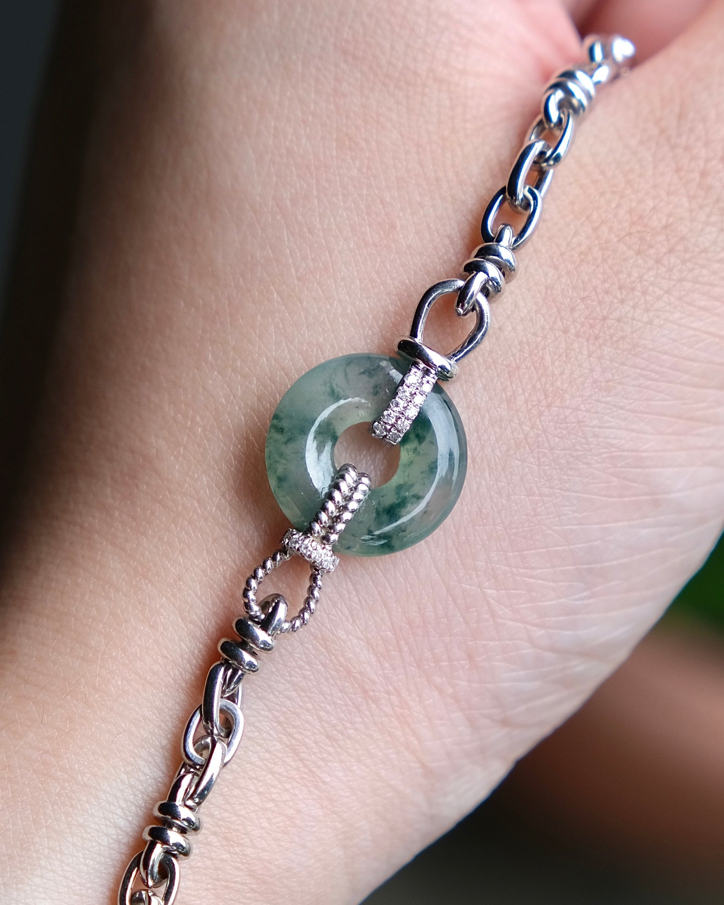 Axis Jade Bracelet (S925 Silver)