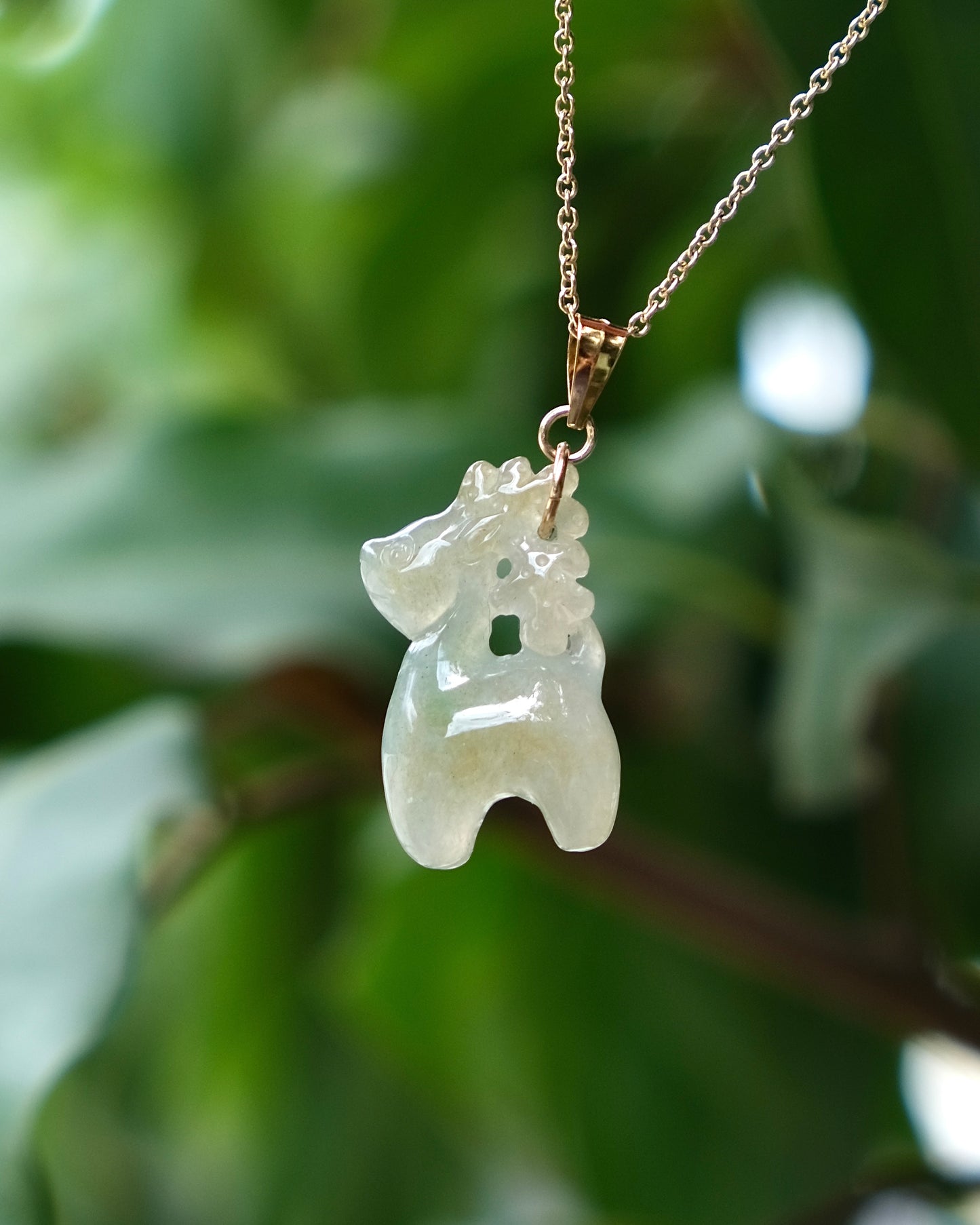 Serenity Deer - Jade Pendant