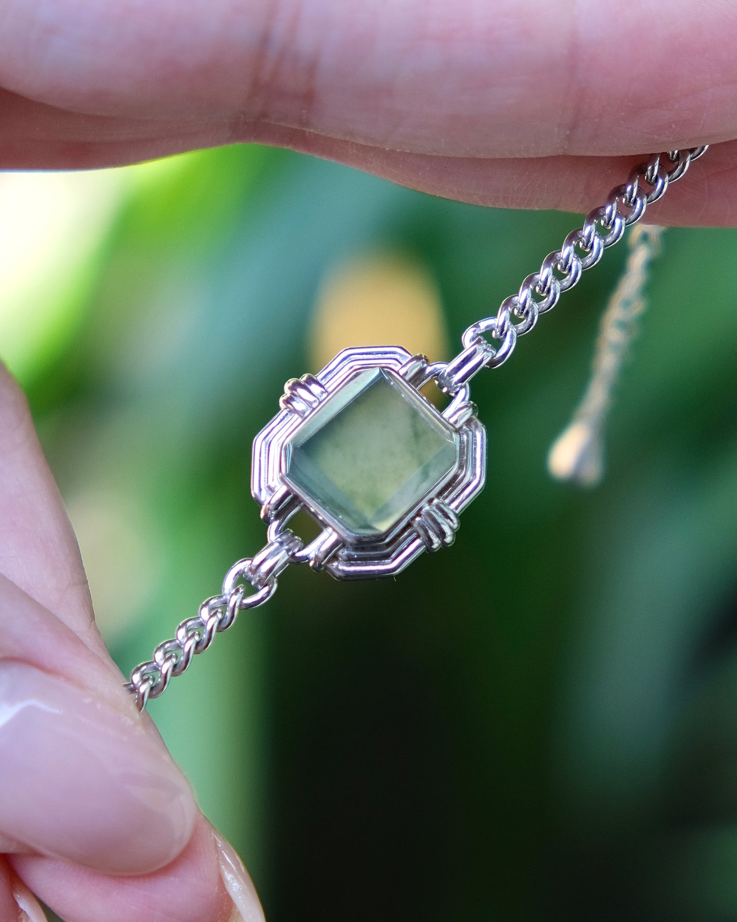 EXCEPTIONAL Mist Pavilion Jade Bracelet (S925 Silver)