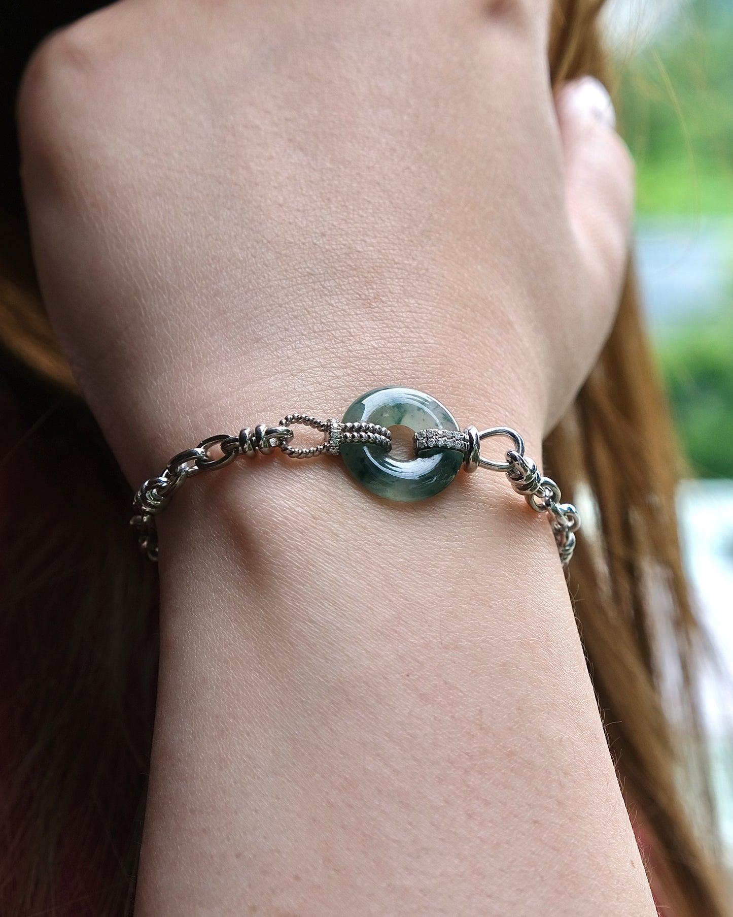 Axis Jade Bracelet (S925 Silver)