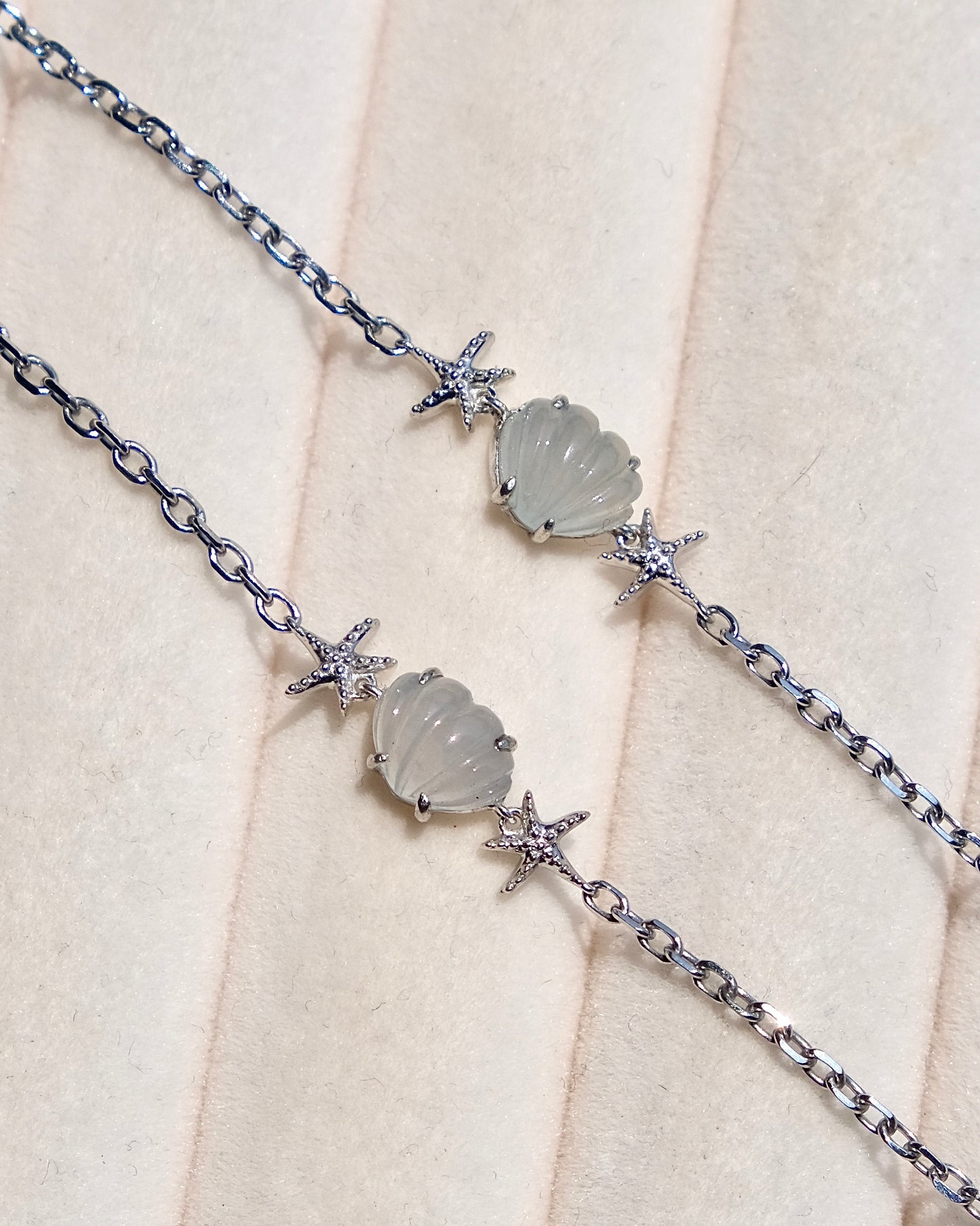 Ocean Light - Icy Jade Bracelet (S925 Silver)
