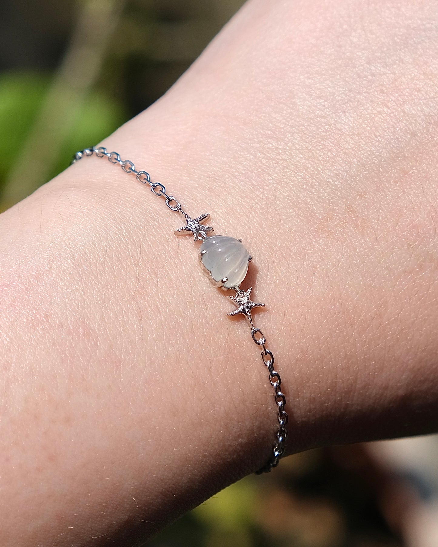 Ocean Light - Icy Jade Bracelet (S925 Silver)