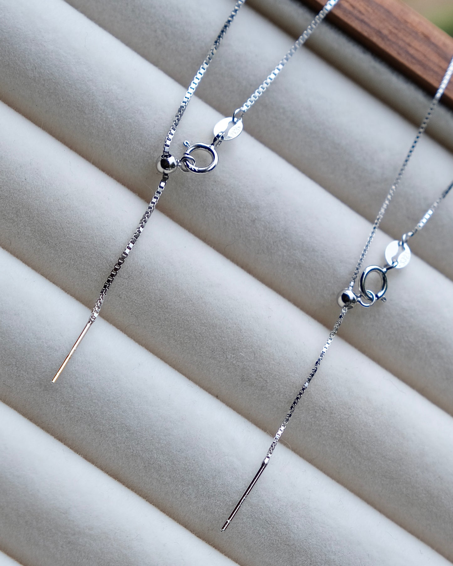 Grid Chain - Adjustable Necklace (S925 Silver)