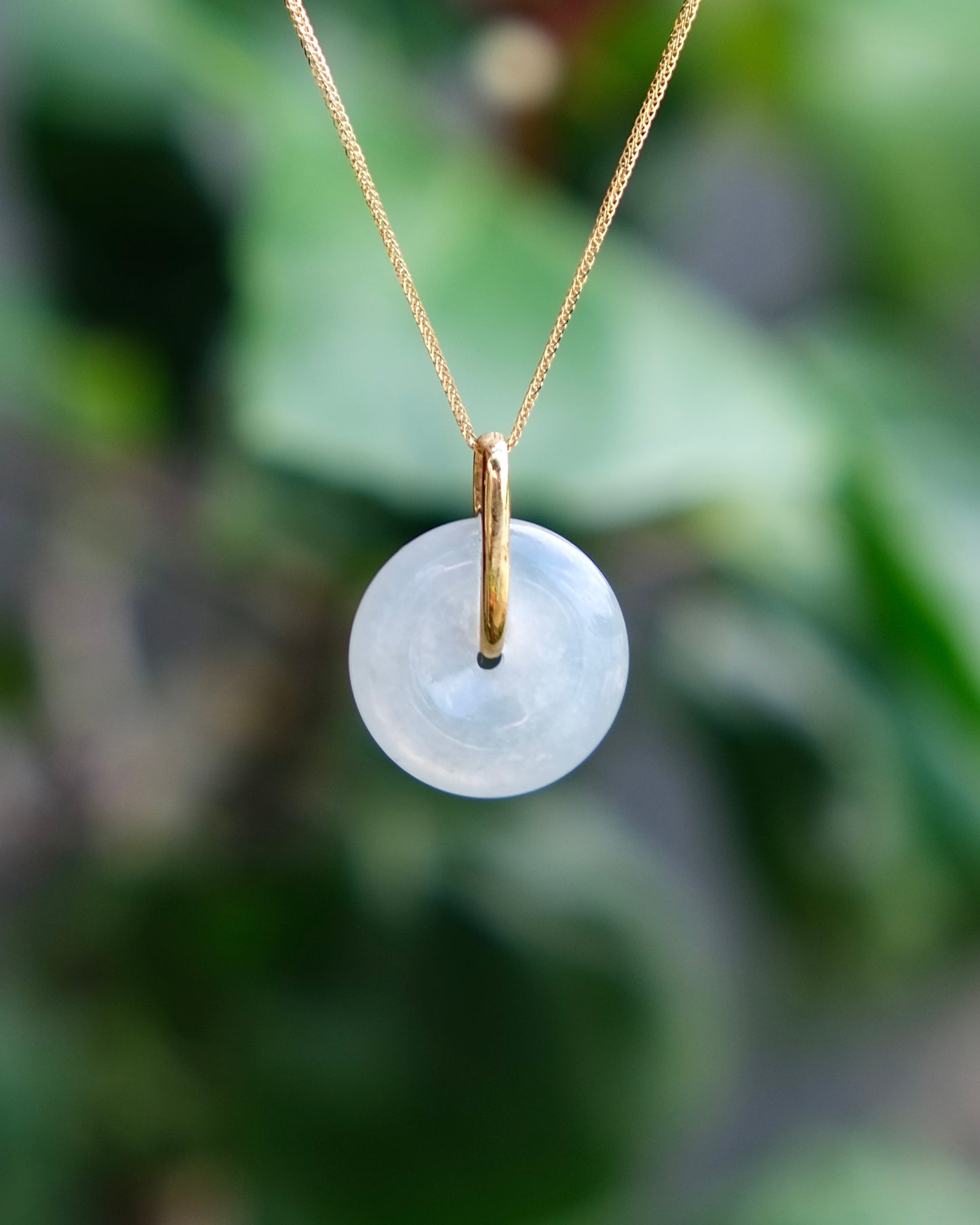 Aurelia White Jade Pi Pendant (18K Gold)