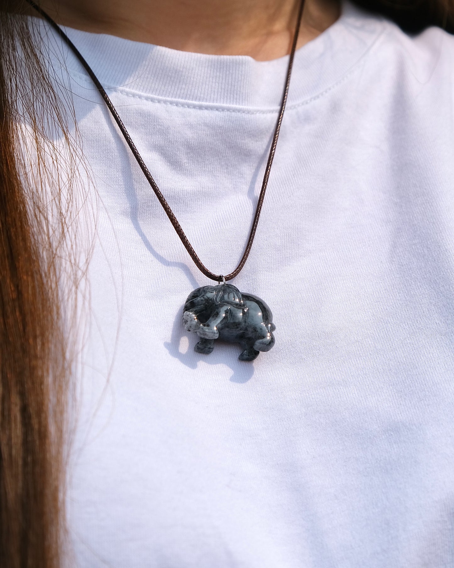 Xiang Yun - Jade Elephant Necklace