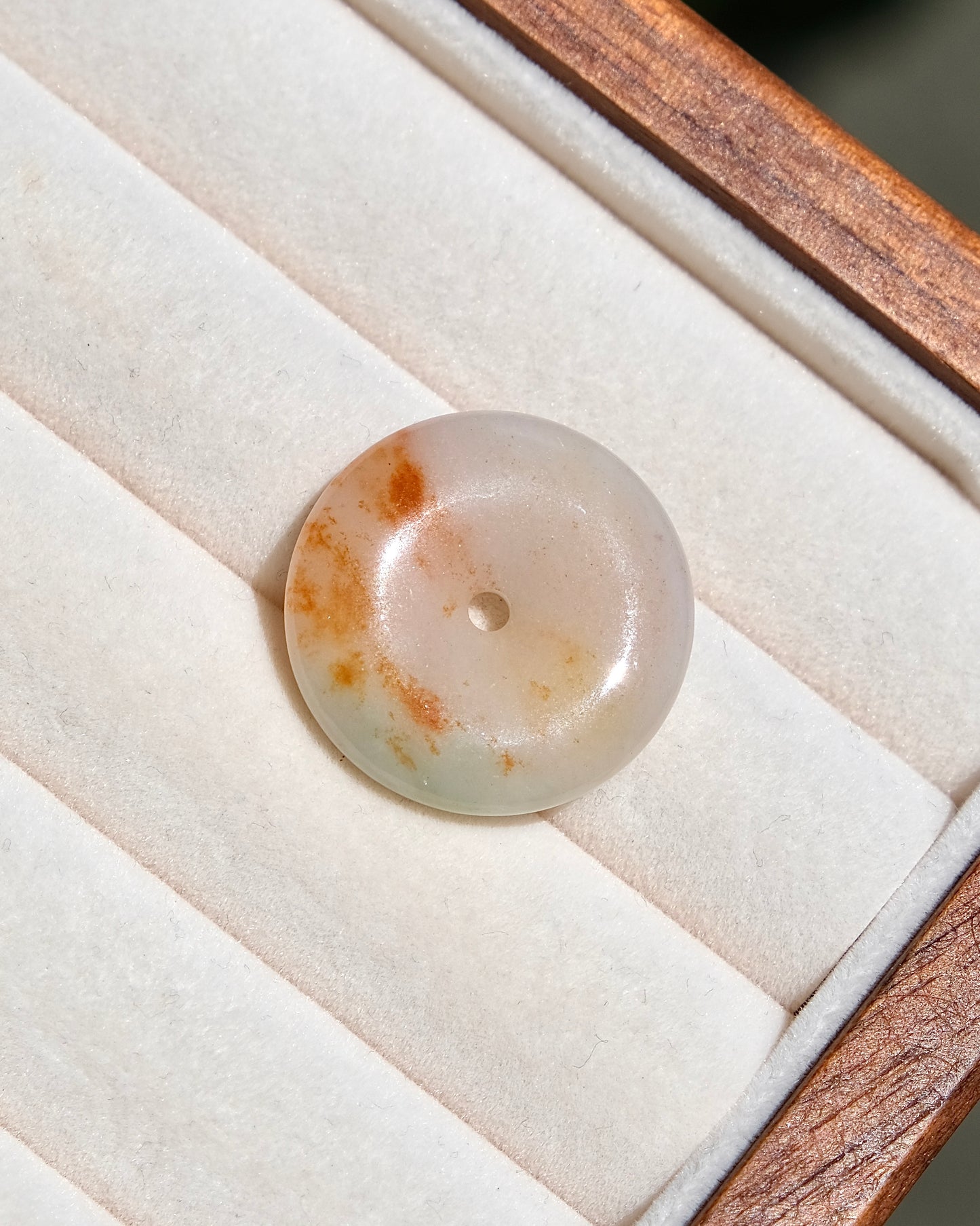 Golden Horizon - Jade Pi Disc Necklace