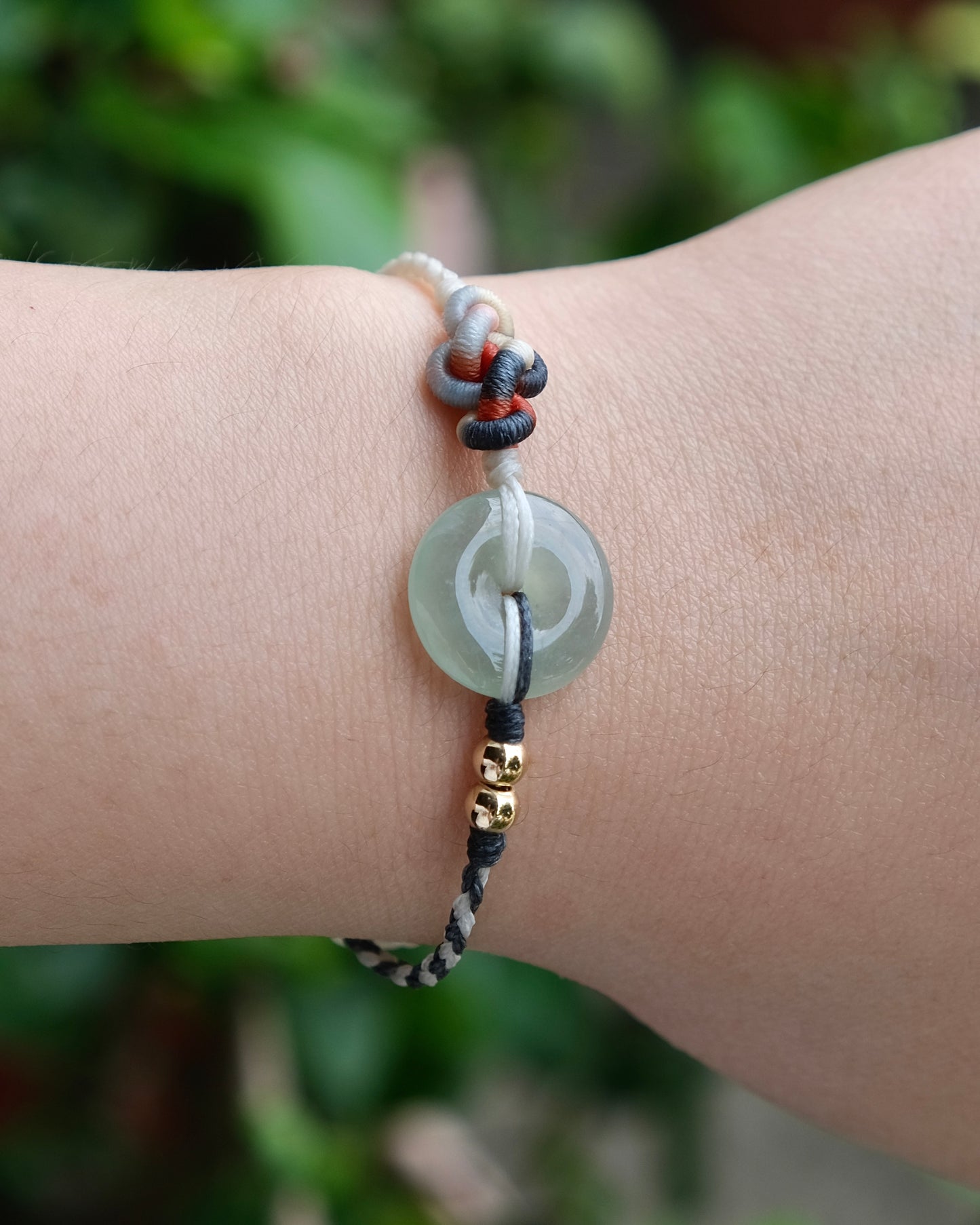 Mist Green Pi Jade Bracelet – Ruyi Weave Signature