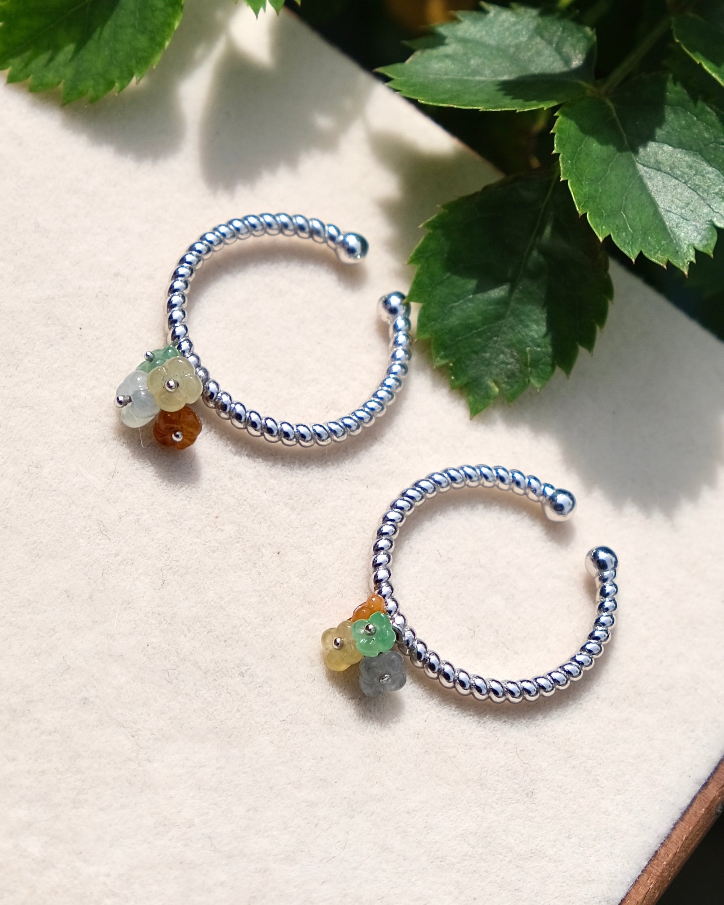 Four Seasons Jade Blossom Ring
