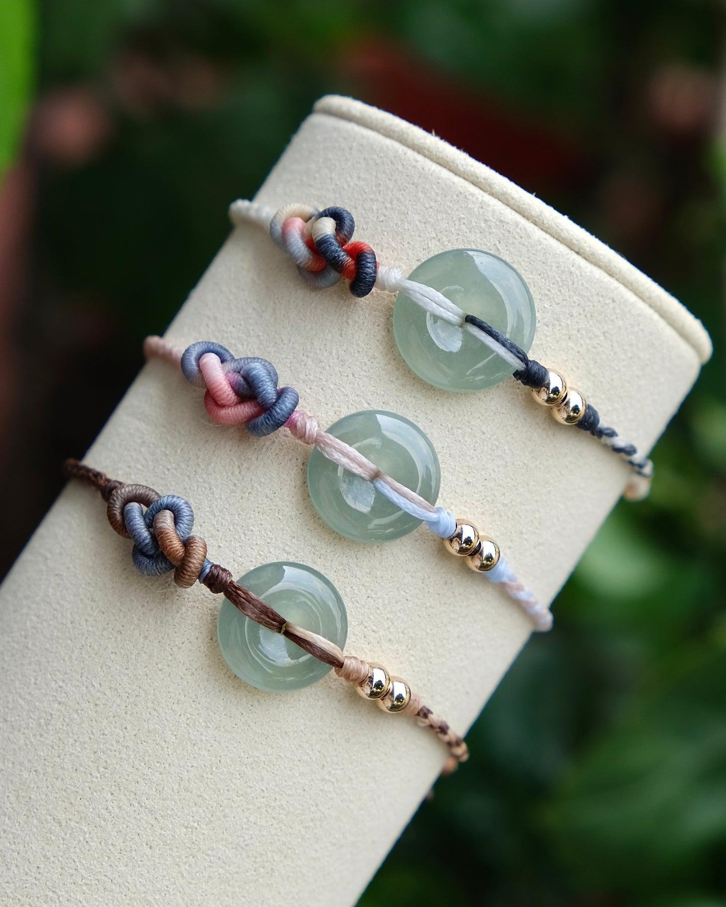 Mist Green Pi Jade Bracelet – Ruyi Weave Signature