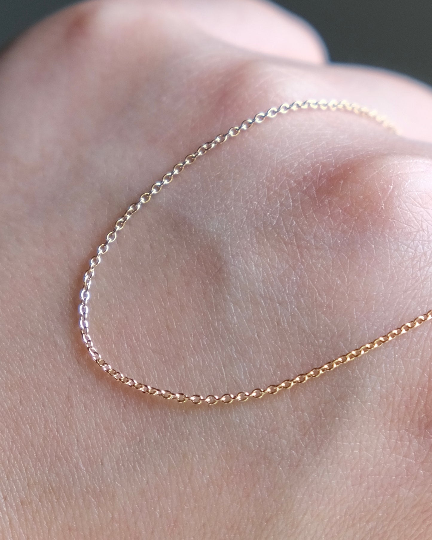 Lustre Chain - Adjustable Necklace (14KGF)