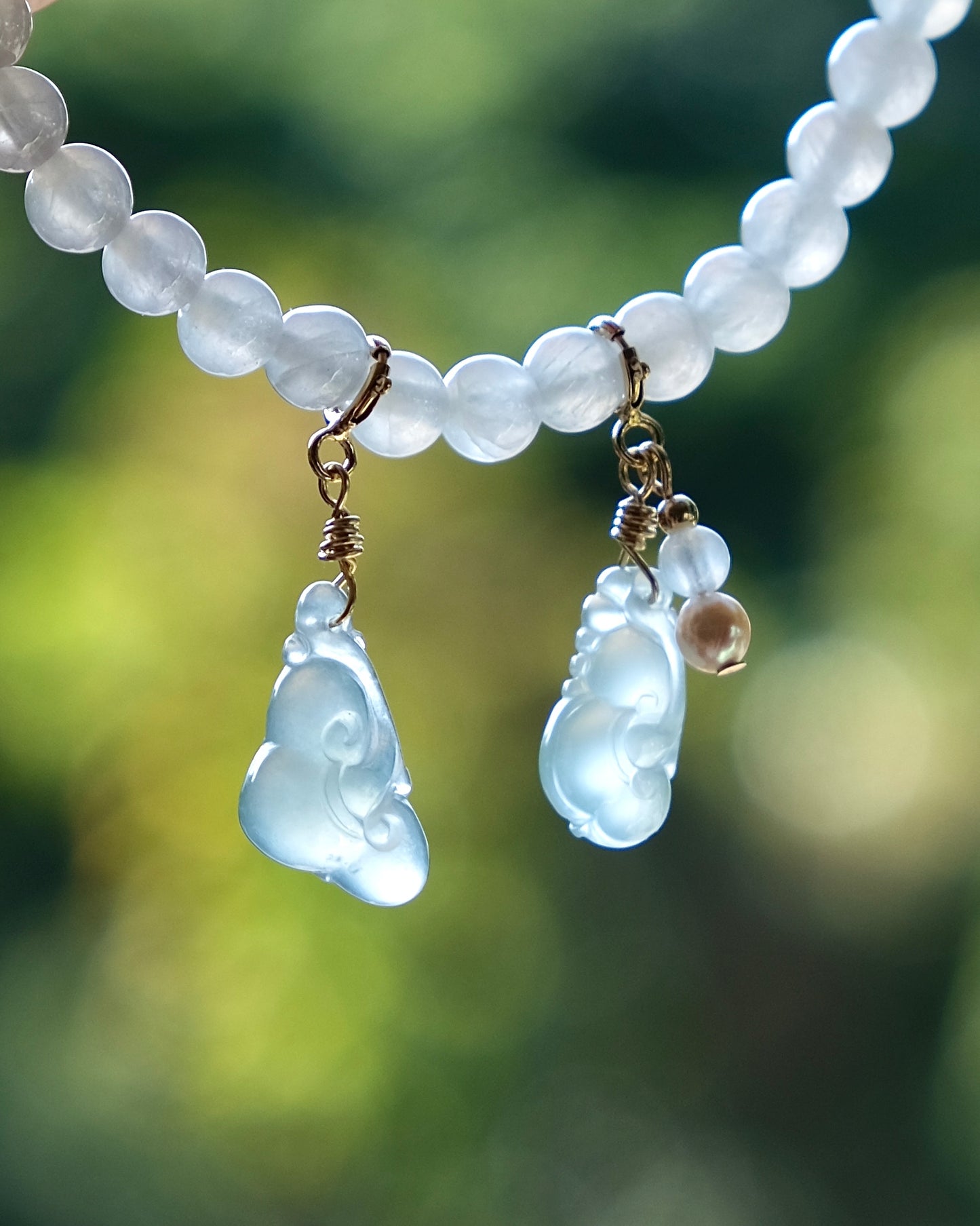 Ruyi in Mist - Jade Pendant