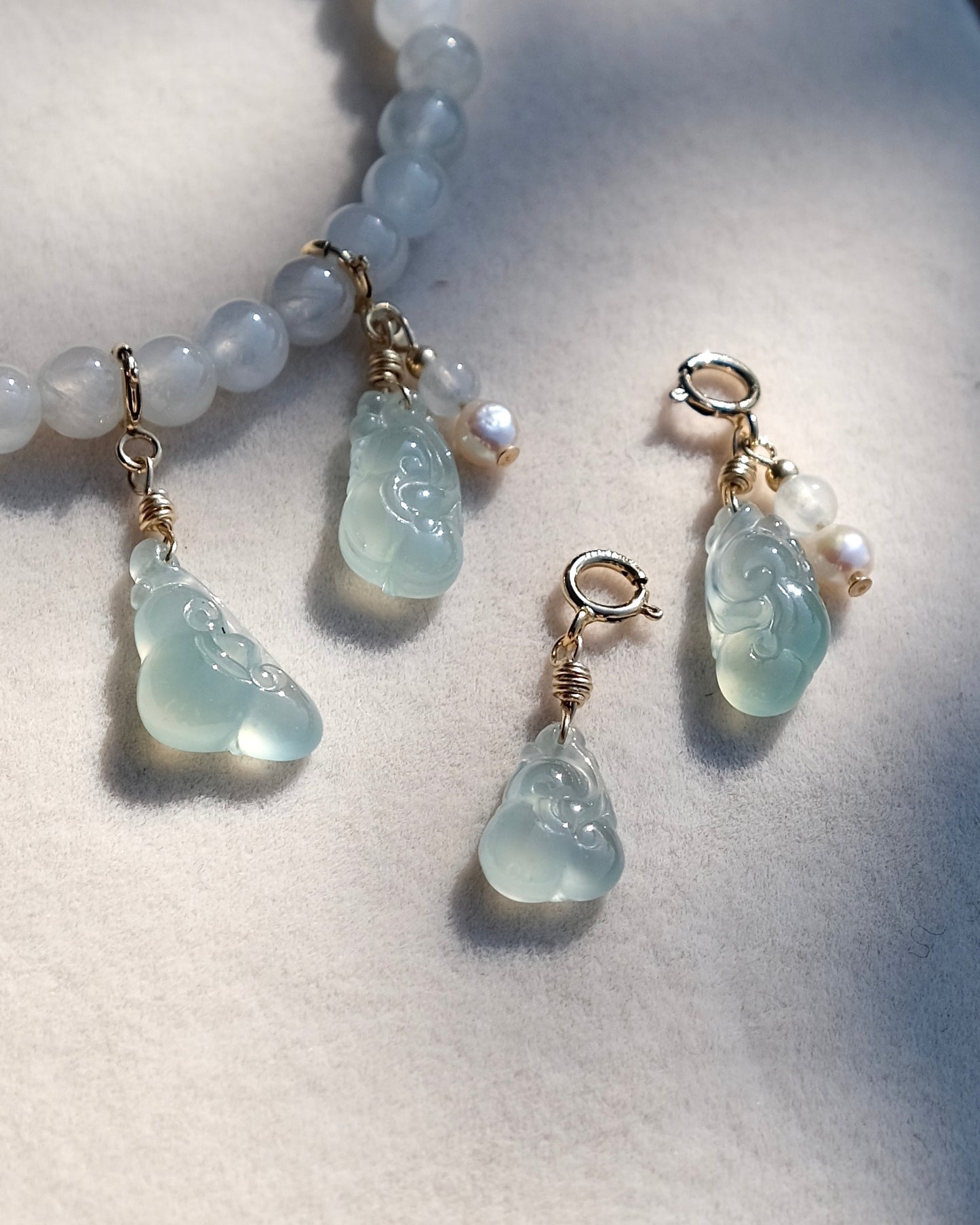 Ruyi in Mist - Jade Pendant