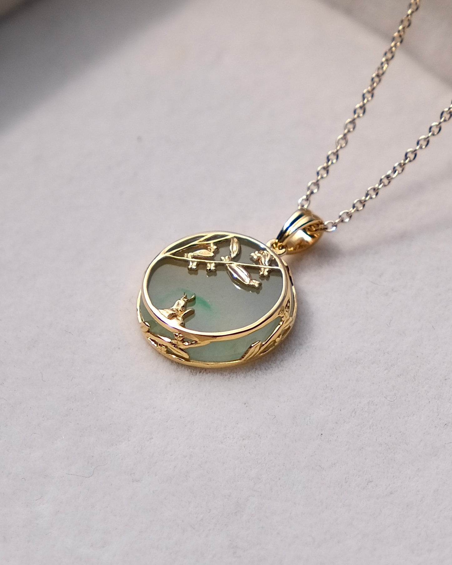 Osmanthus Reverie Jade Pendant
