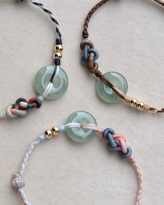 Mist Green Pi Bracelet – Ruyi Weave Signature