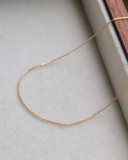 Fine Flow Chain - Adjustable Necklace (18K Gold)