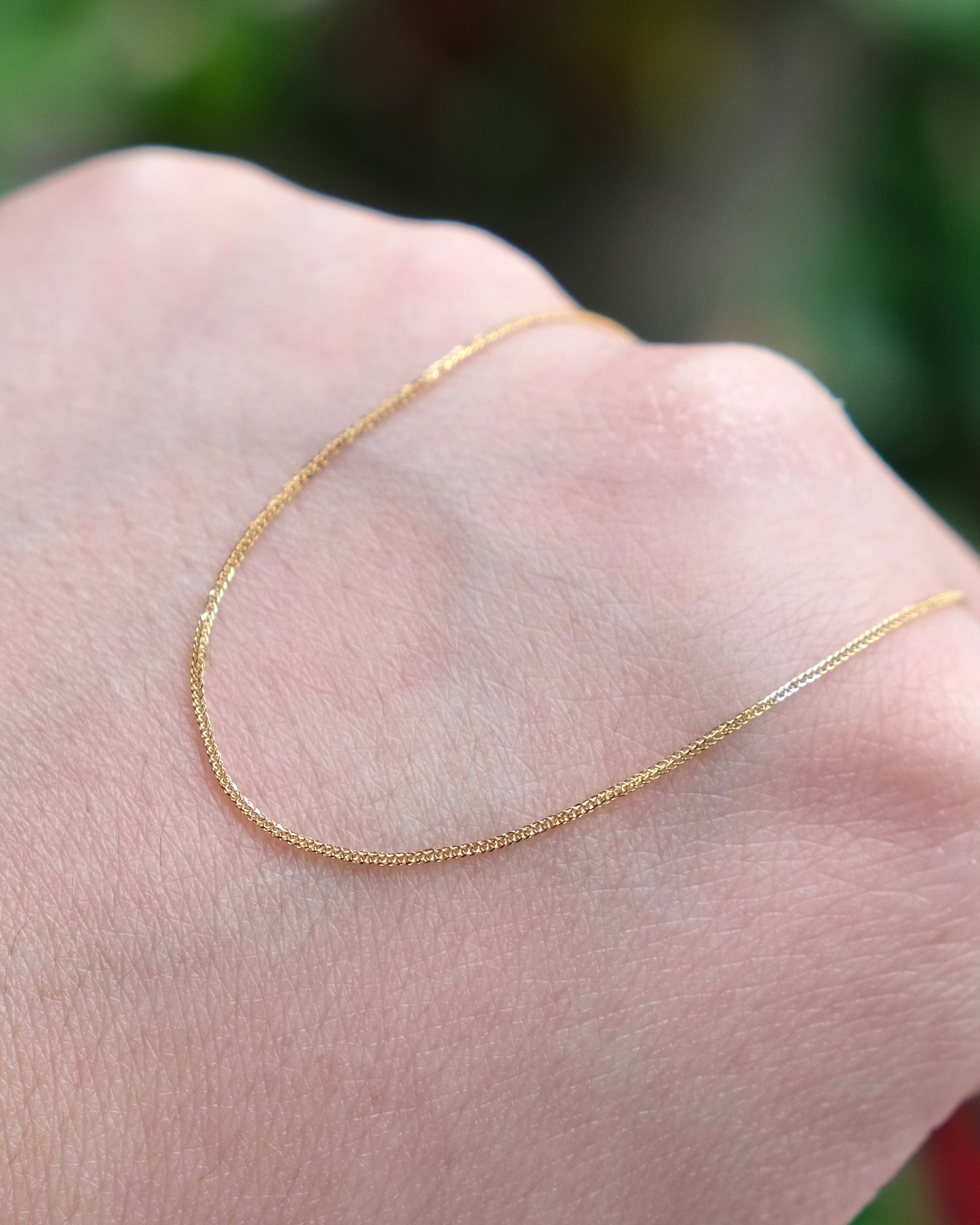 Fine Flow Chain - Adjustable Necklace (18K Gold)