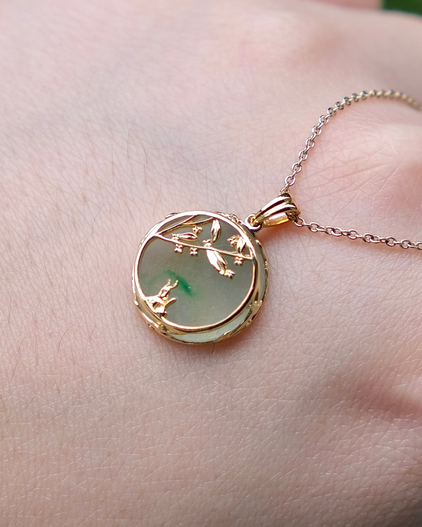 Osmanthus Reverie Jade Pendant