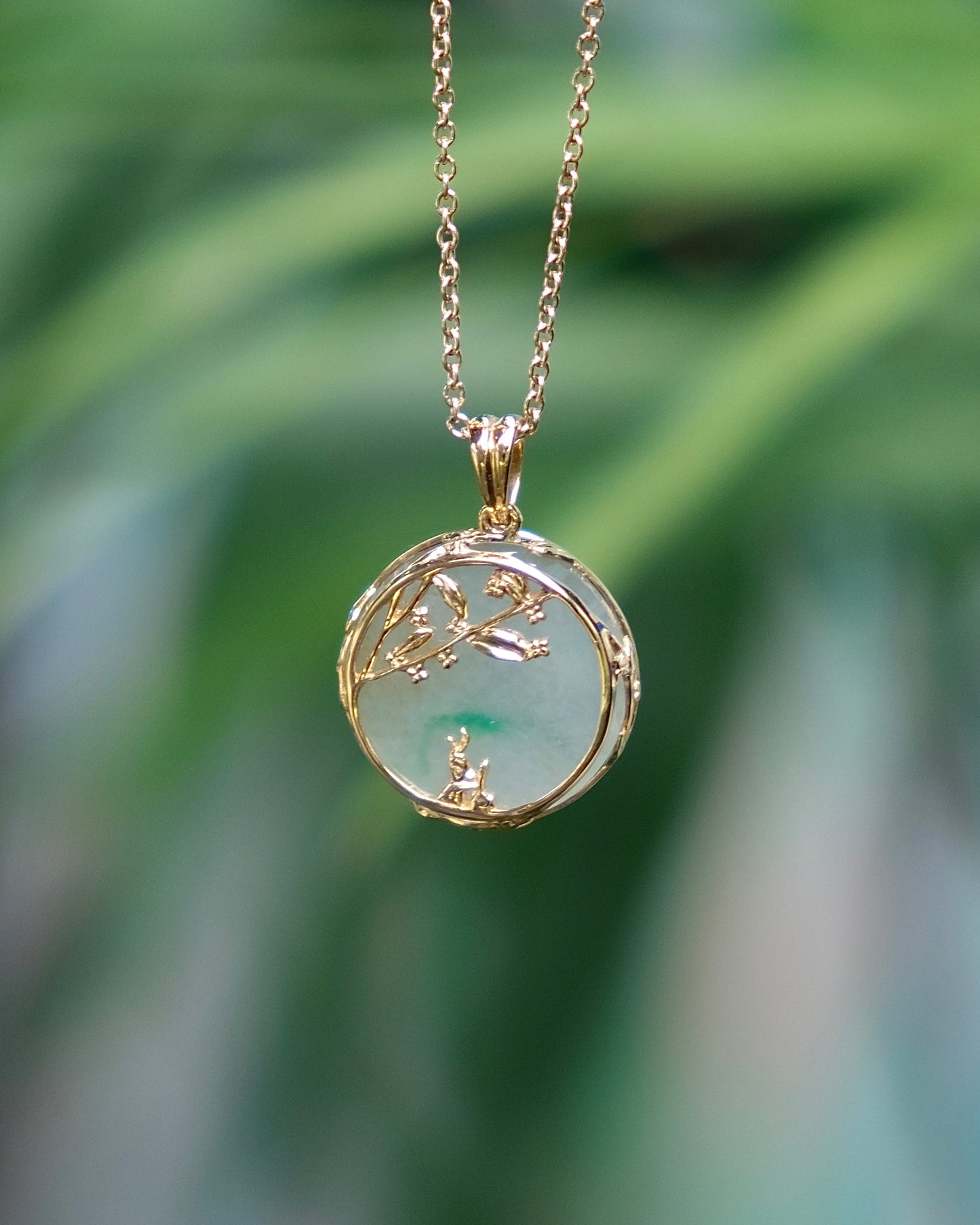 Osmanthus Reverie Jade Pendant