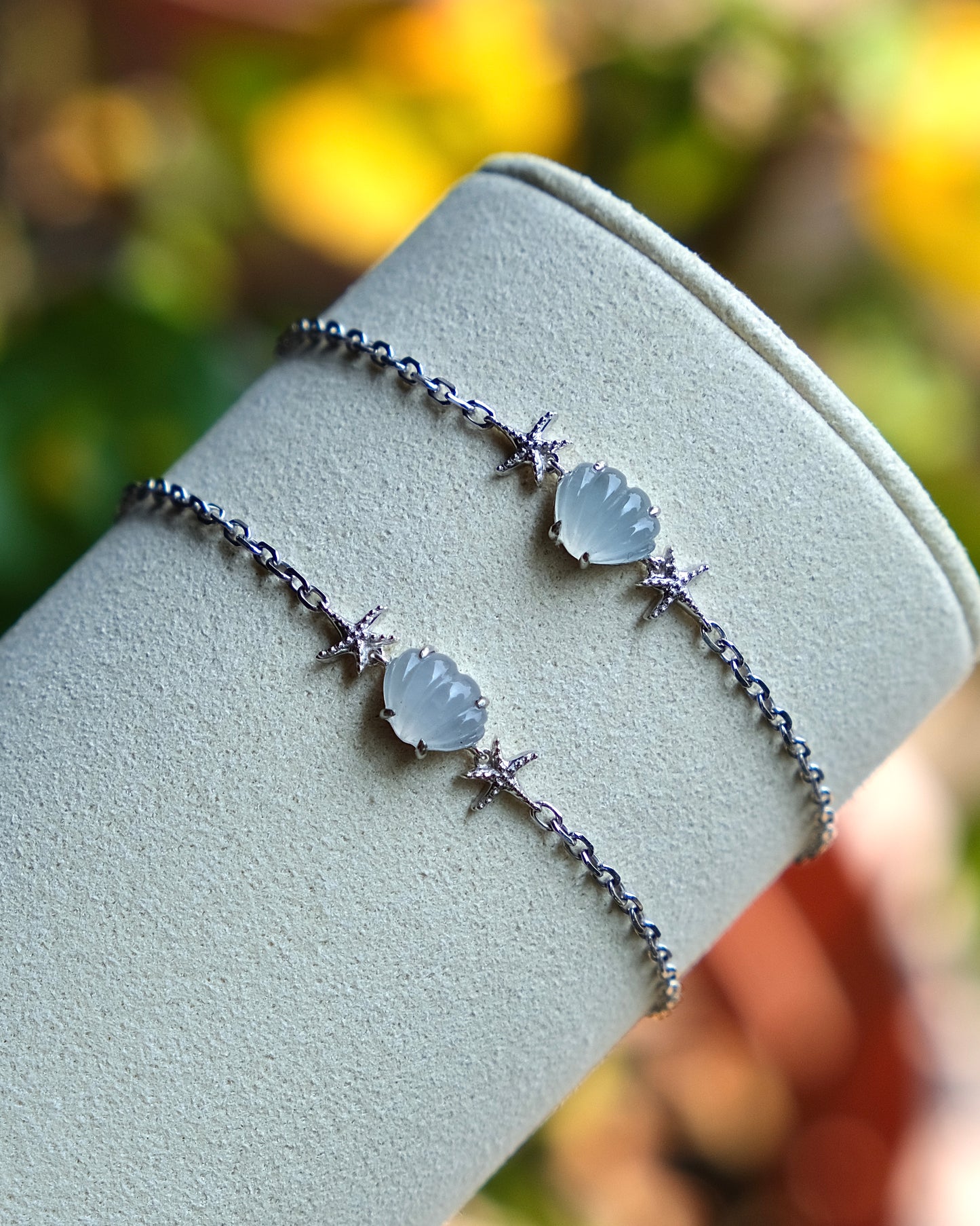 Ocean Light - Icy Jade Bracelet (S925 Silver)