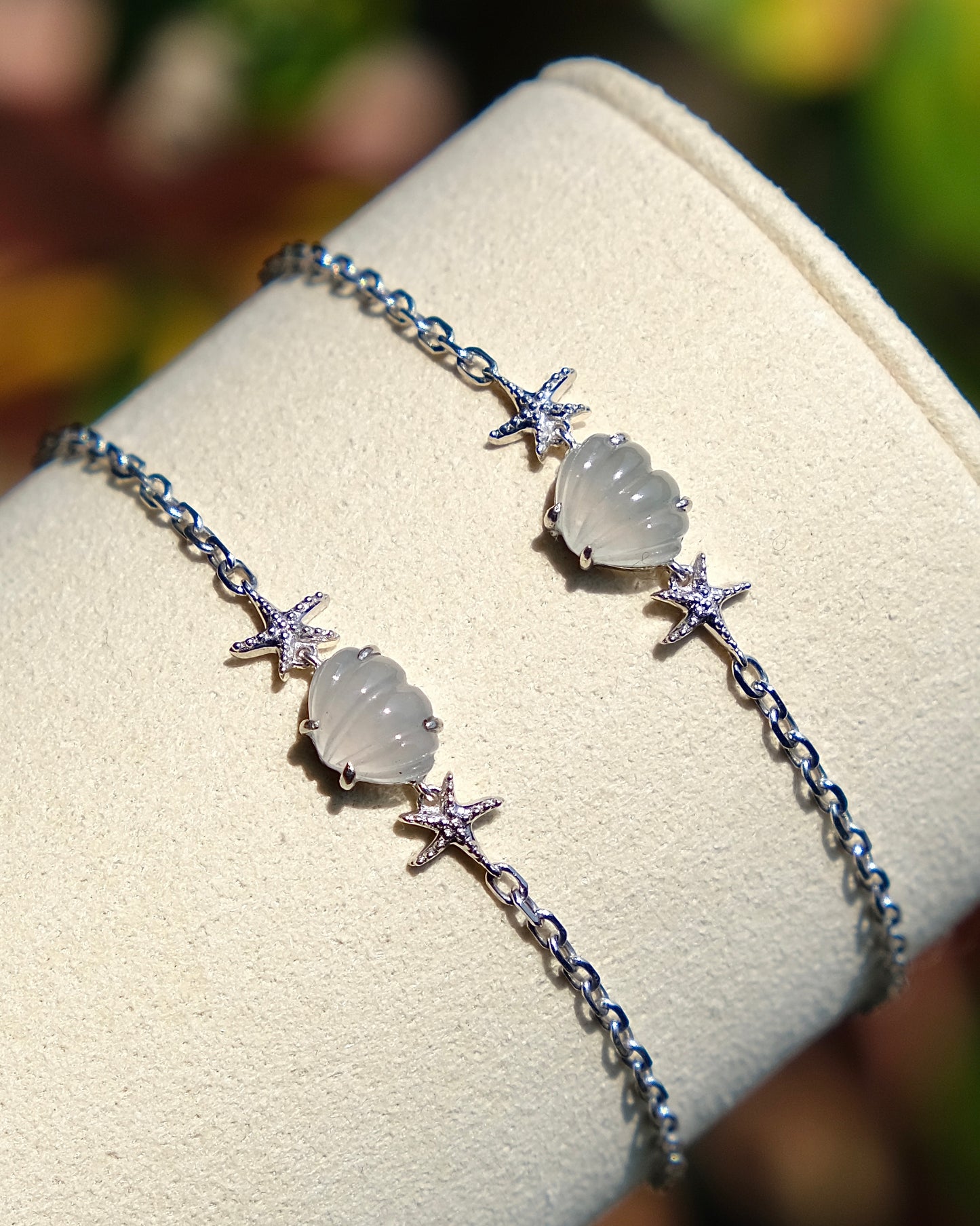 Ocean Light - Icy Jade Bracelet (S925 Silver)
