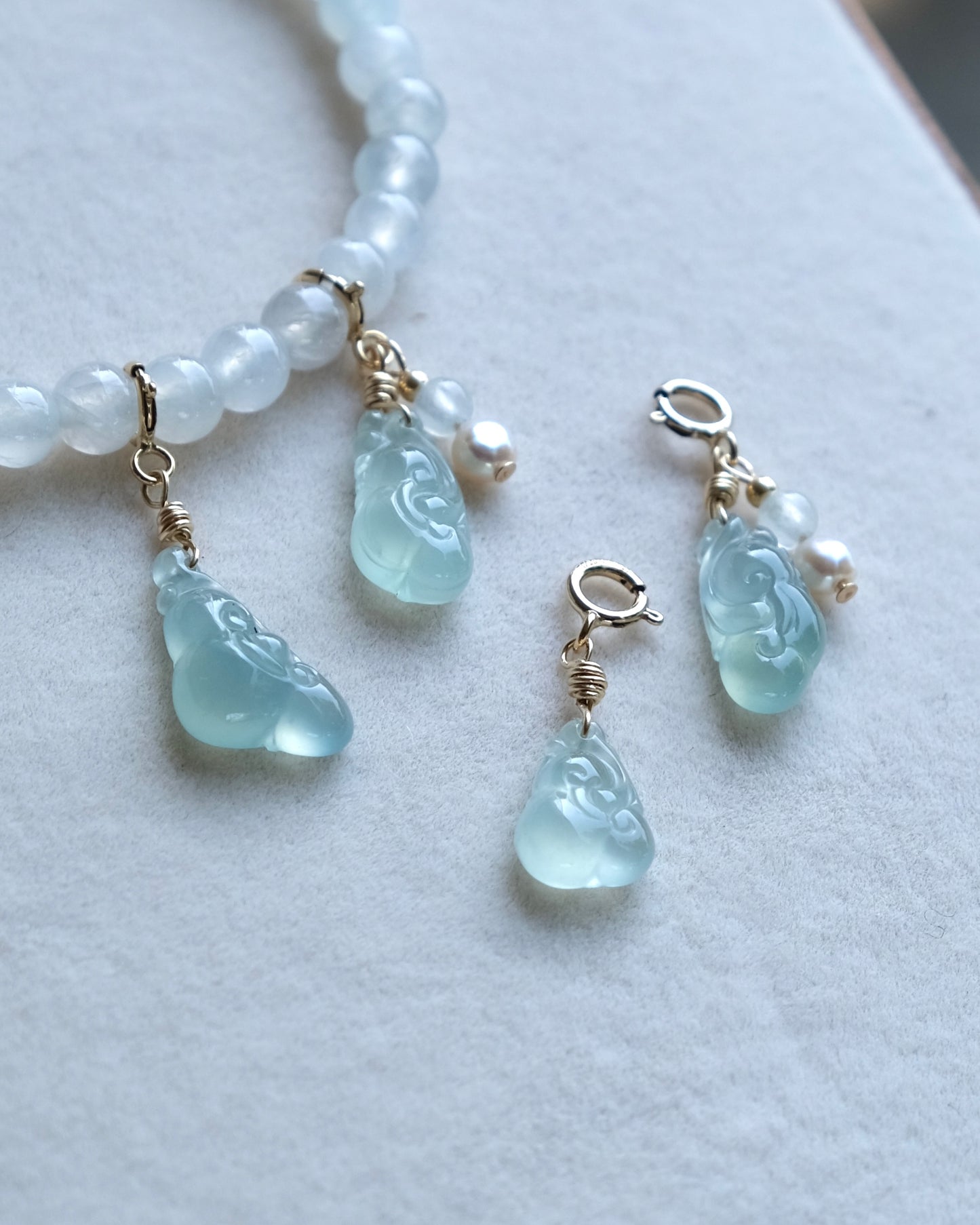 Ruyi in Mist - Jade Pendant