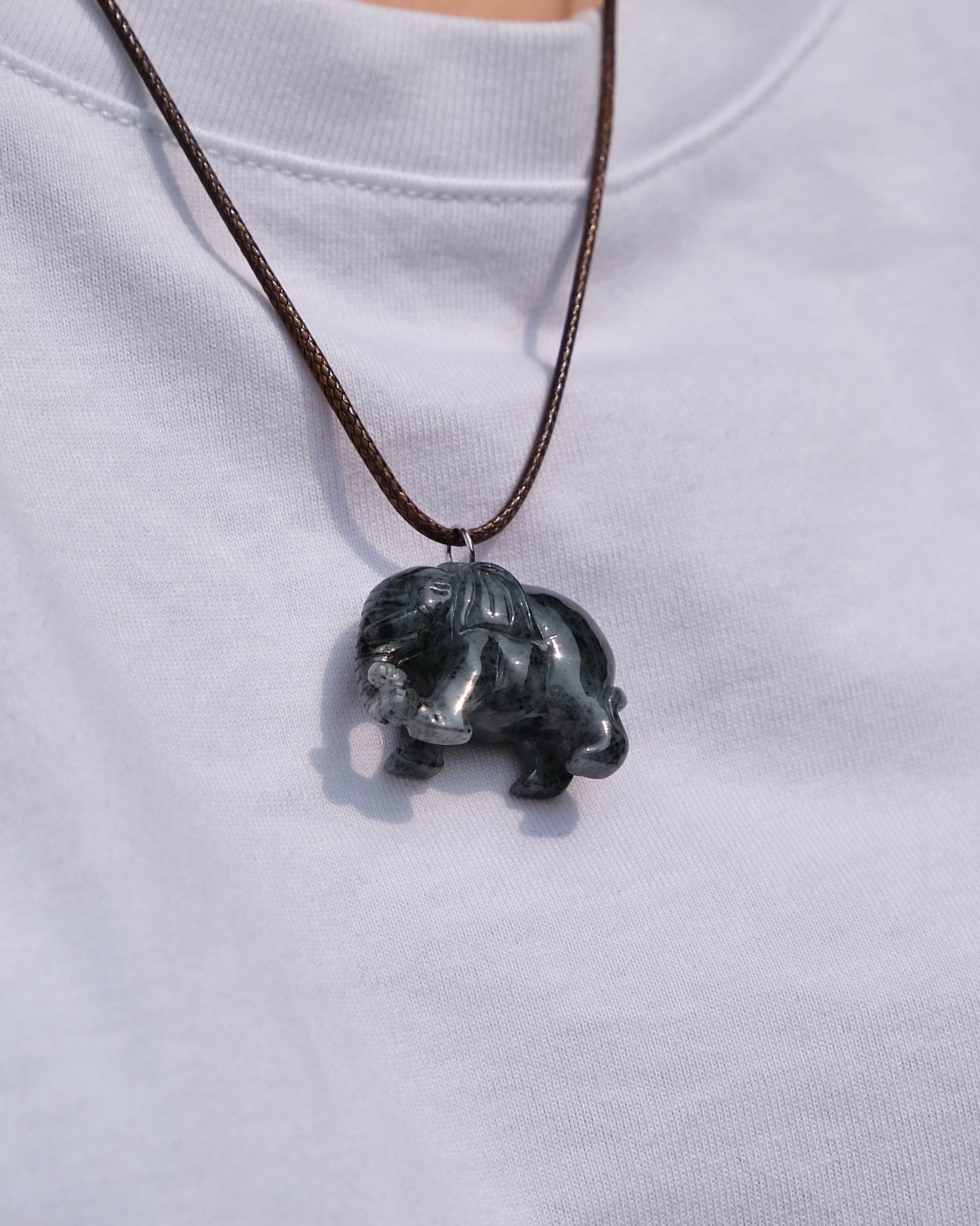 Xiang Yun - Jade Elephant Necklace