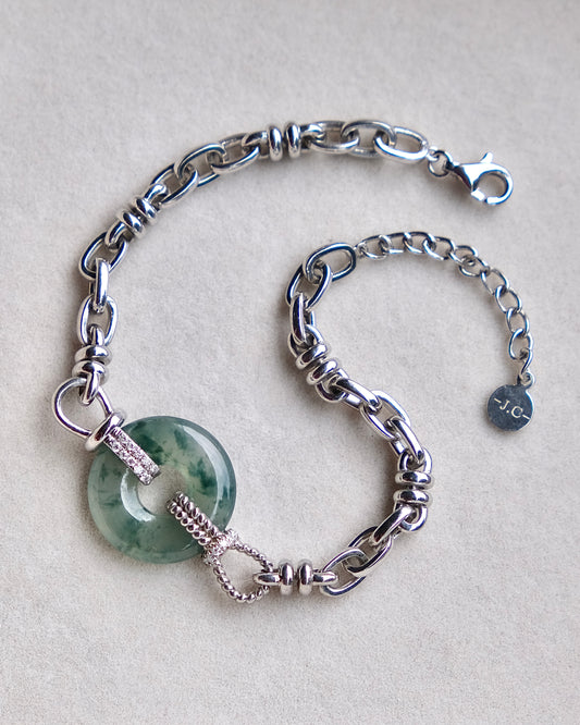 Axis Jade Bracelet (S925 Silver)