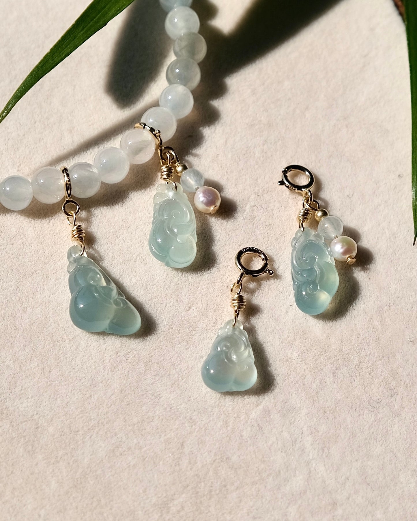 Ruyi in Mist - Jade Pendant