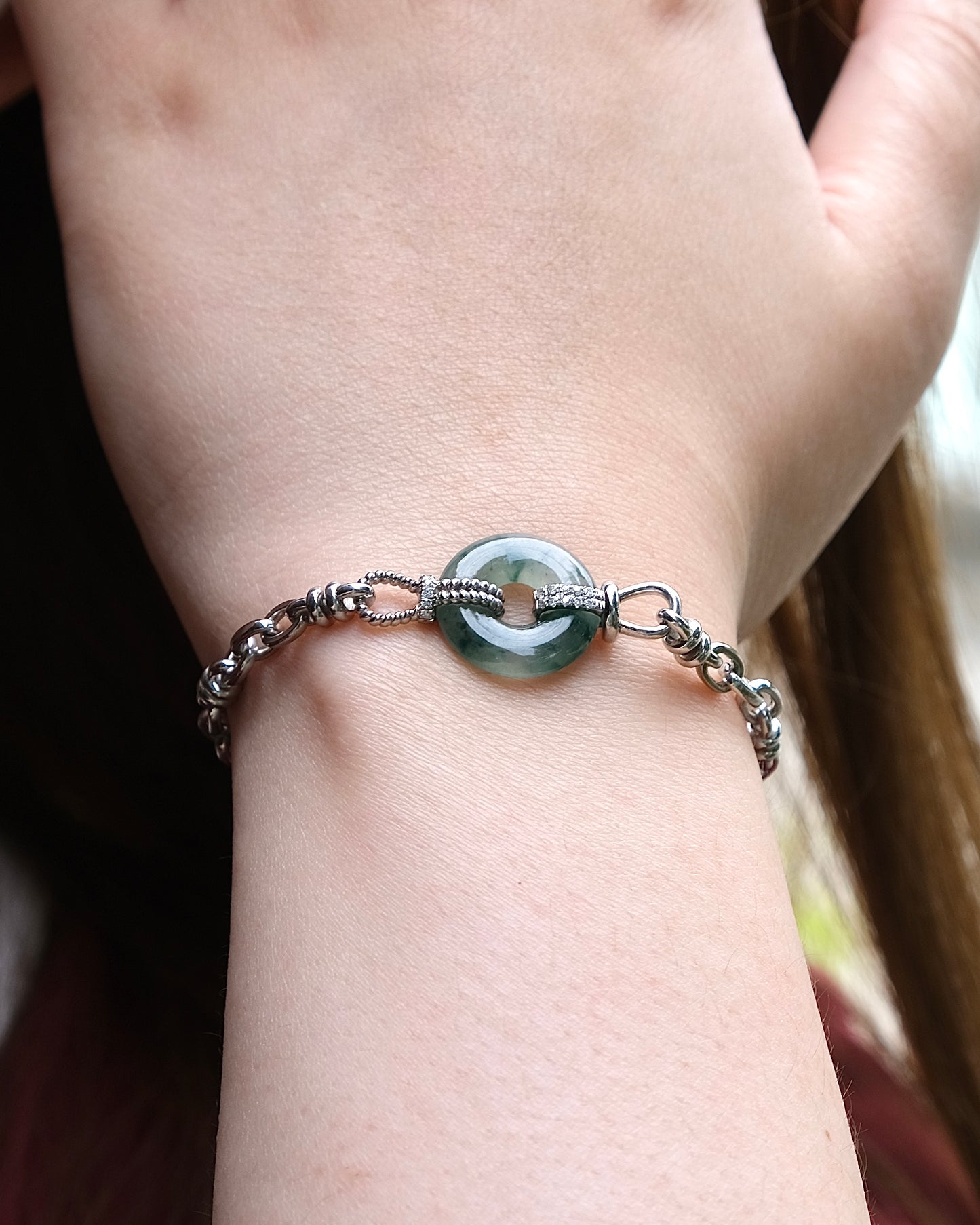 Axis Jade Bracelet (S925 Silver)
