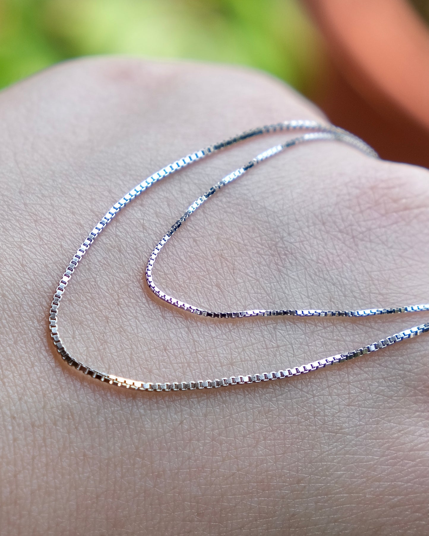 Grid Chain - Adjustable Necklace (S925 Silver)