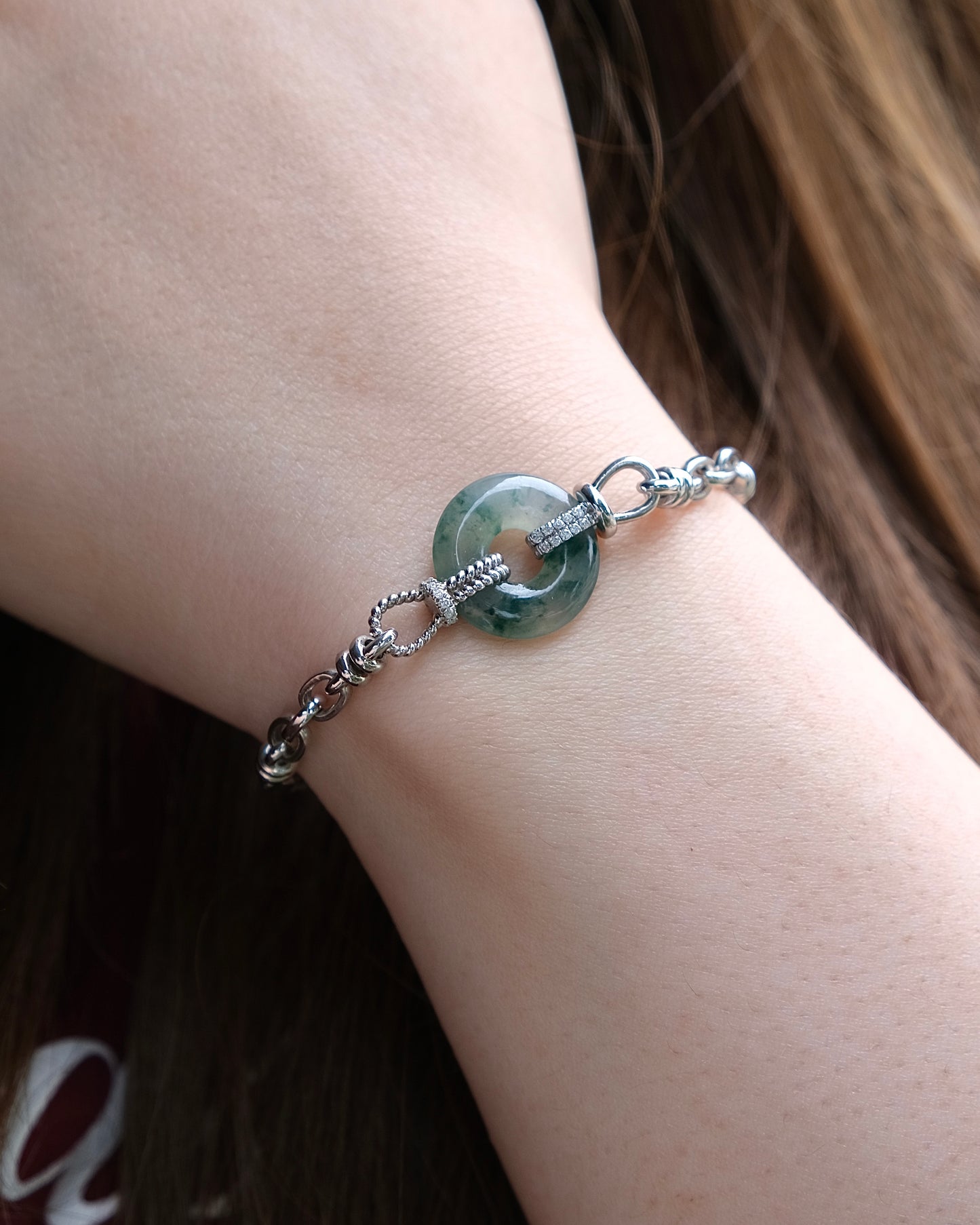 Axis Jade Bracelet (S925 Silver)