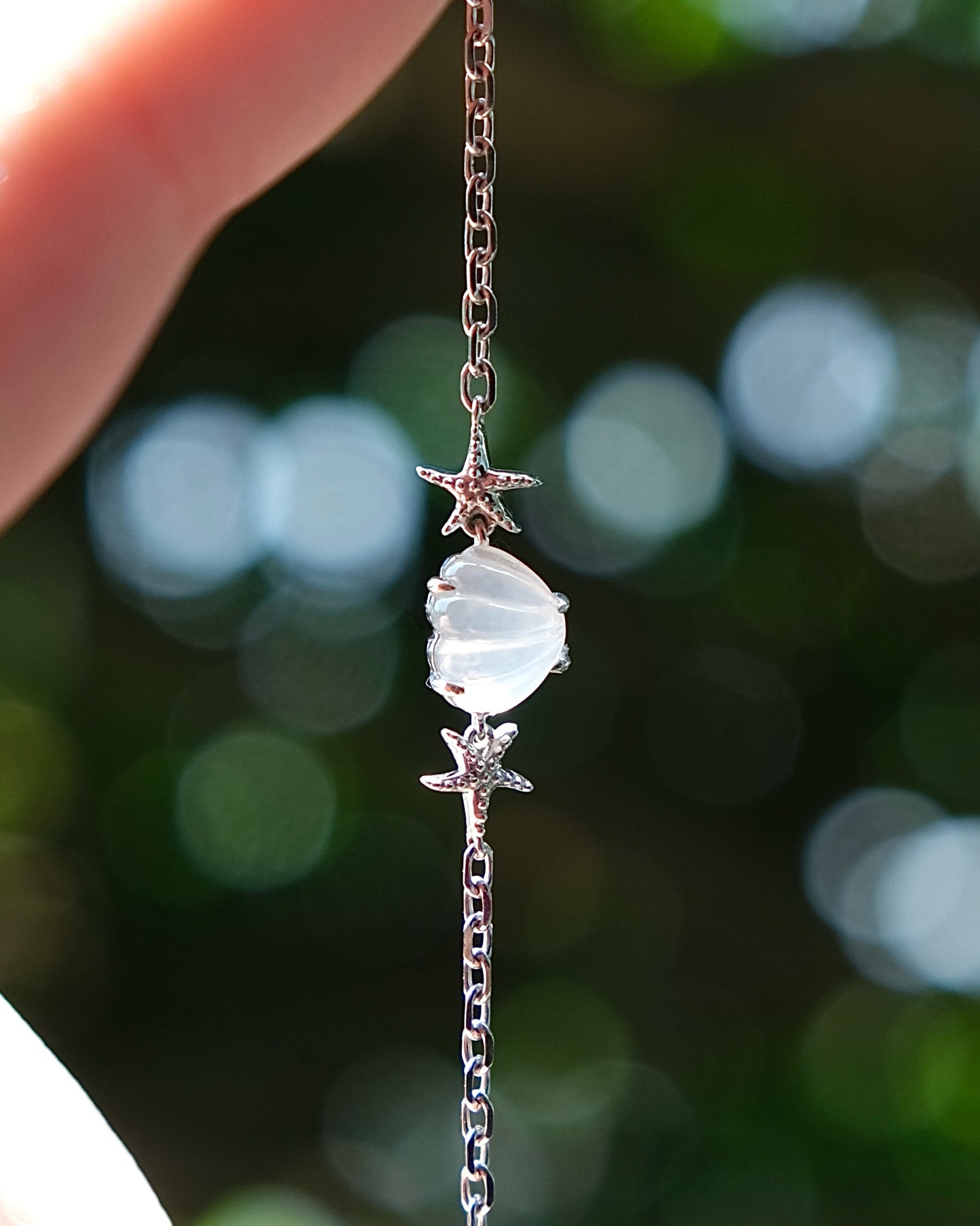 Ocean Light - Icy Jade Bracelet (S925 Silver)