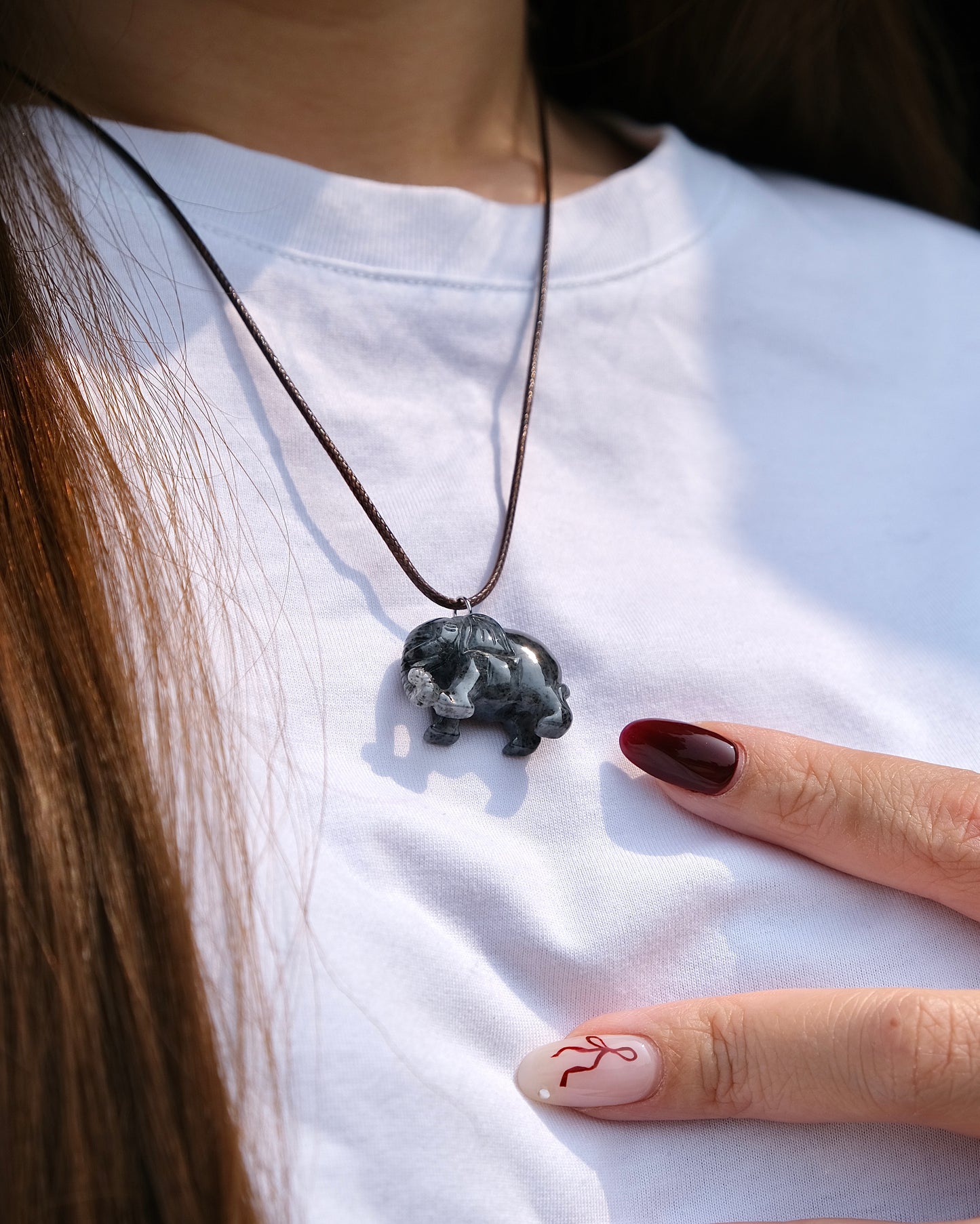 Xiang Yun - Jade Elephant Necklace