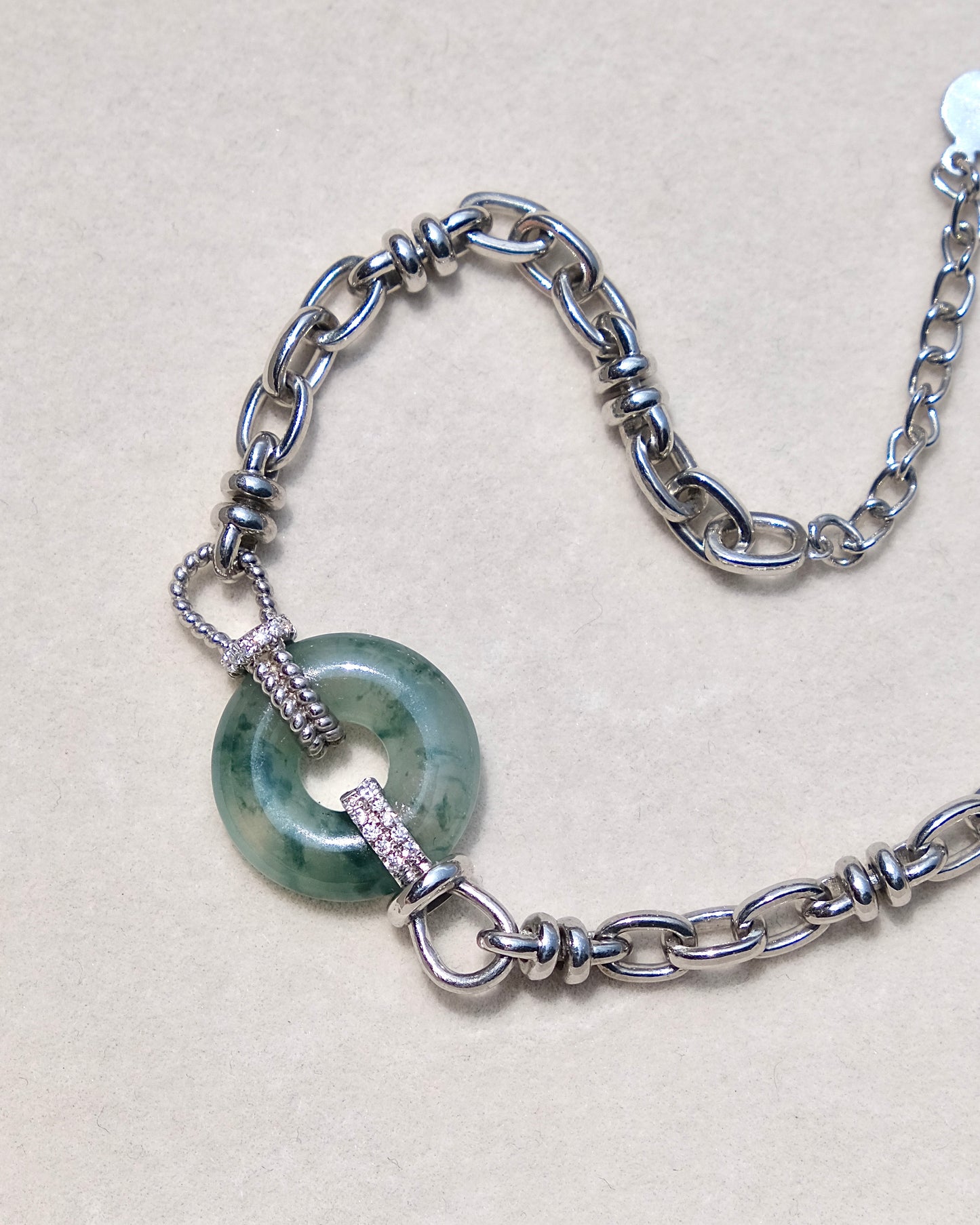 Axis Jade Bracelet (S925 Silver)