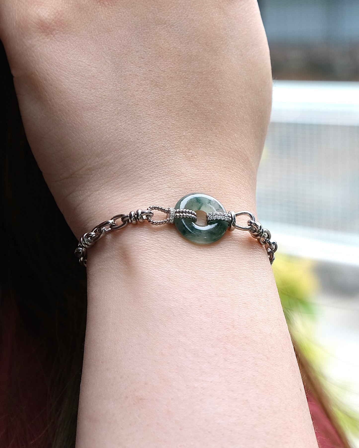Axis Jade Bracelet (S925 Silver)