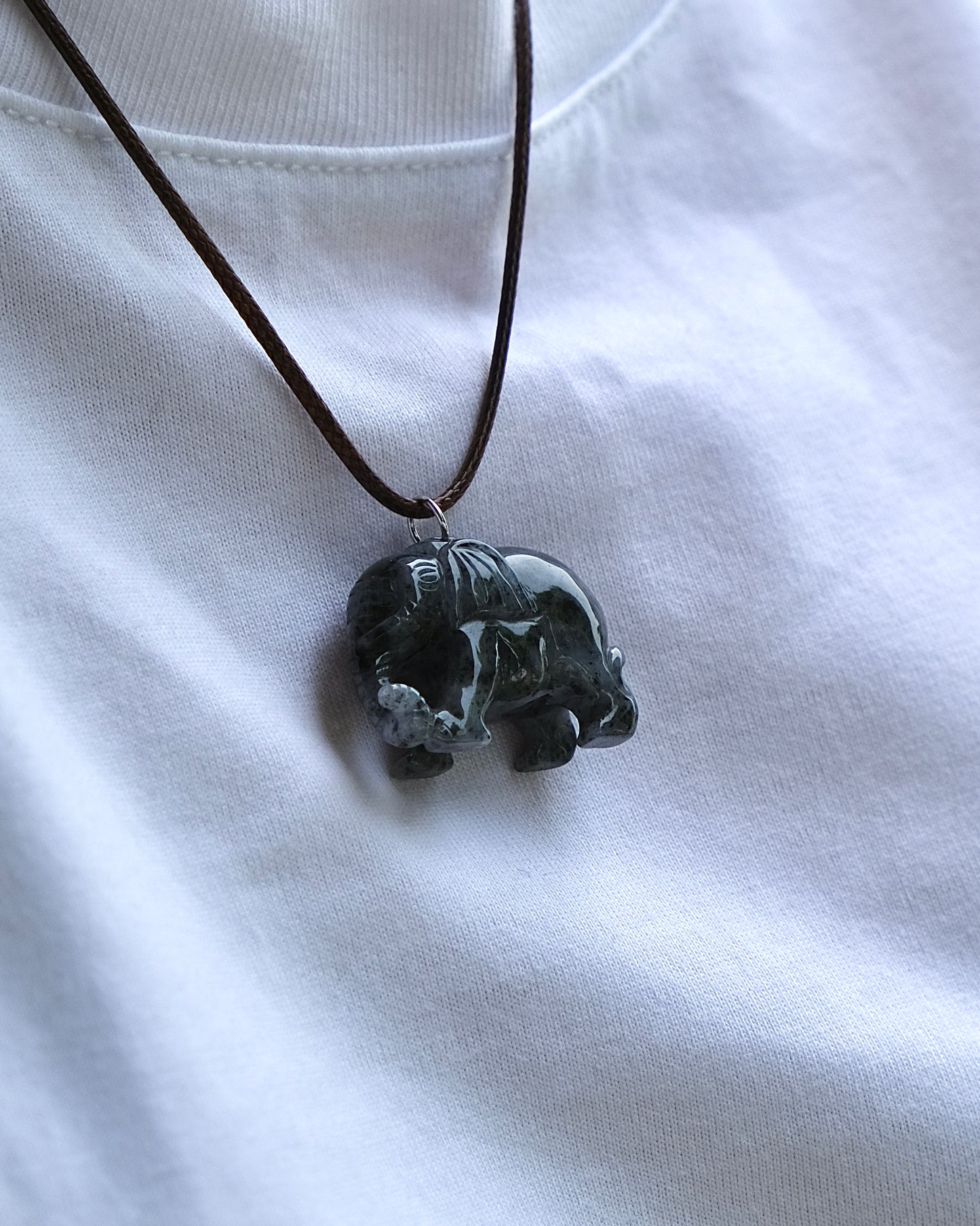 Xiang Yun - Jade Elephant Necklace