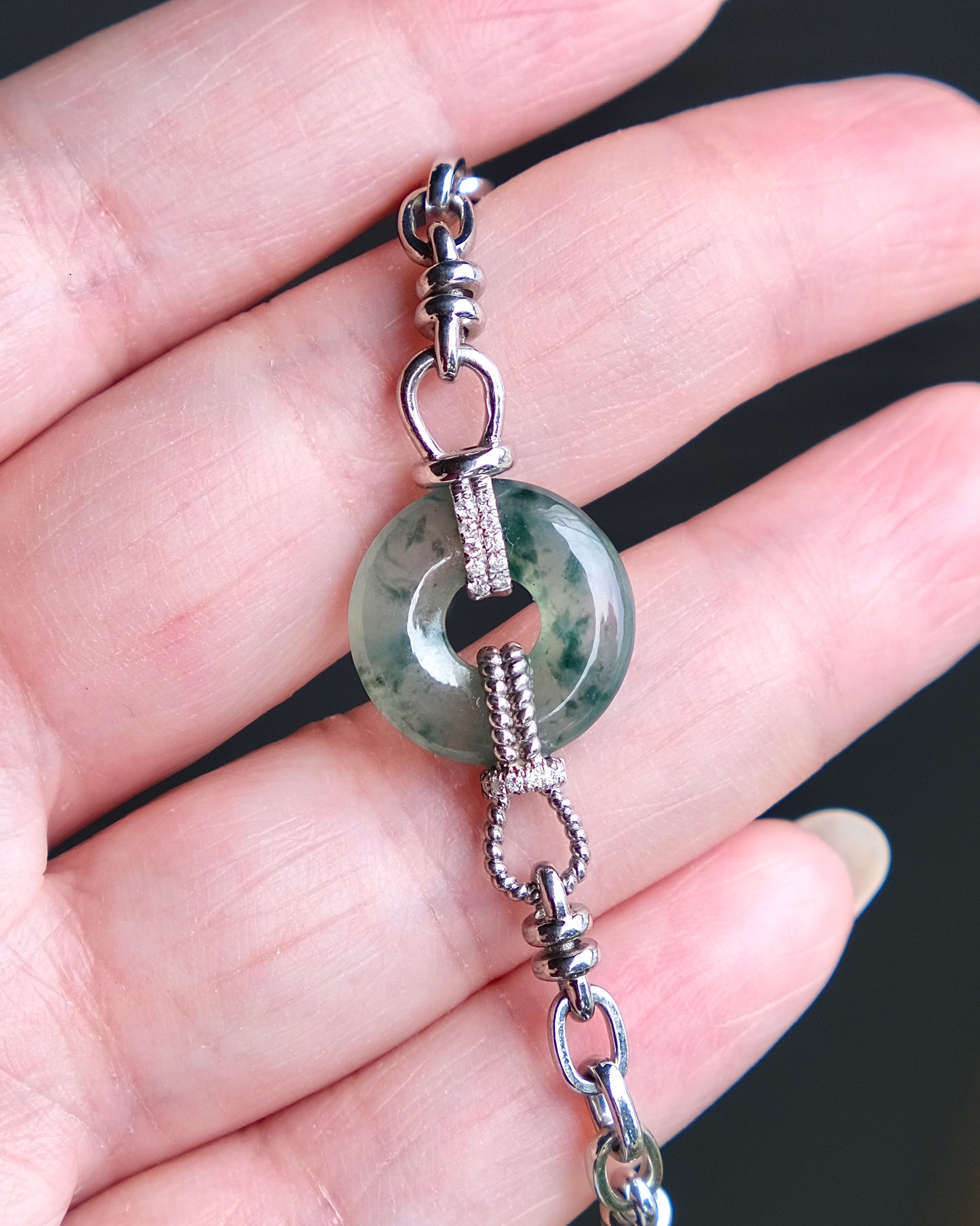Axis Jade Bracelet (S925 Silver)