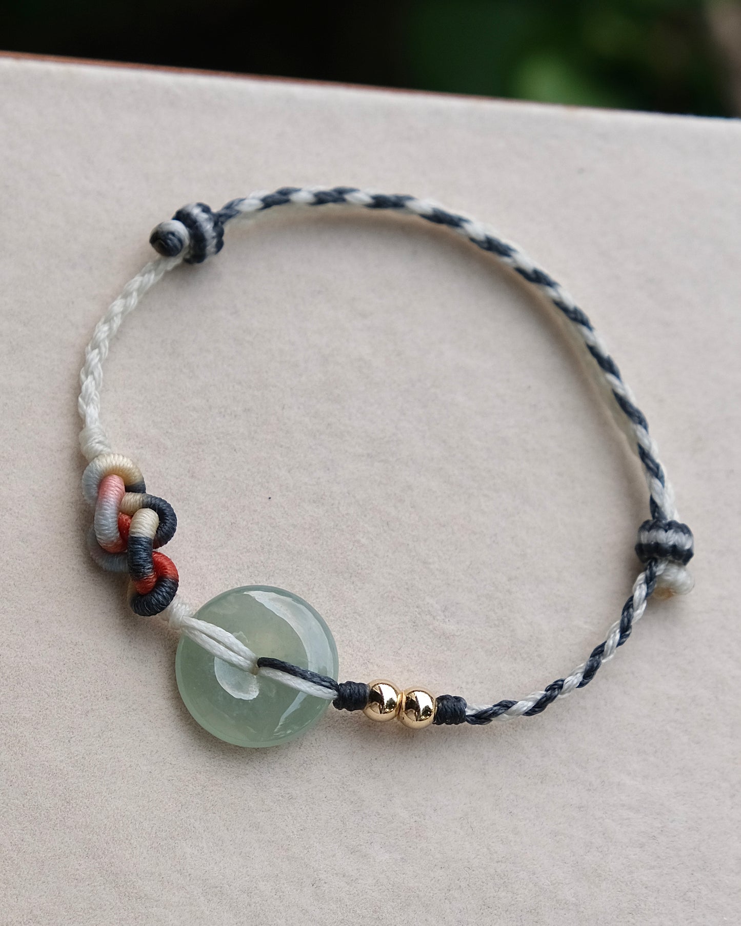 Mist Green Pi Jade Bracelet – Ruyi Weave Signature