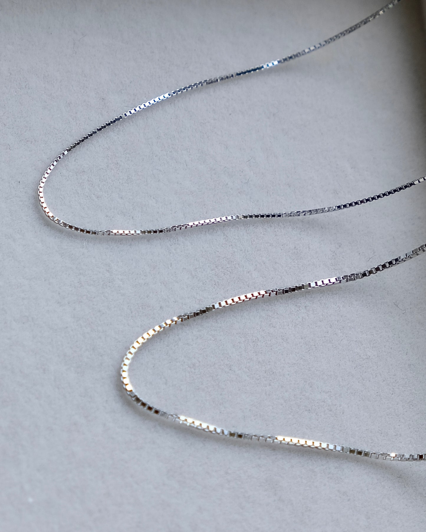 Grid Chain - Adjustable Necklace (S925 Silver)