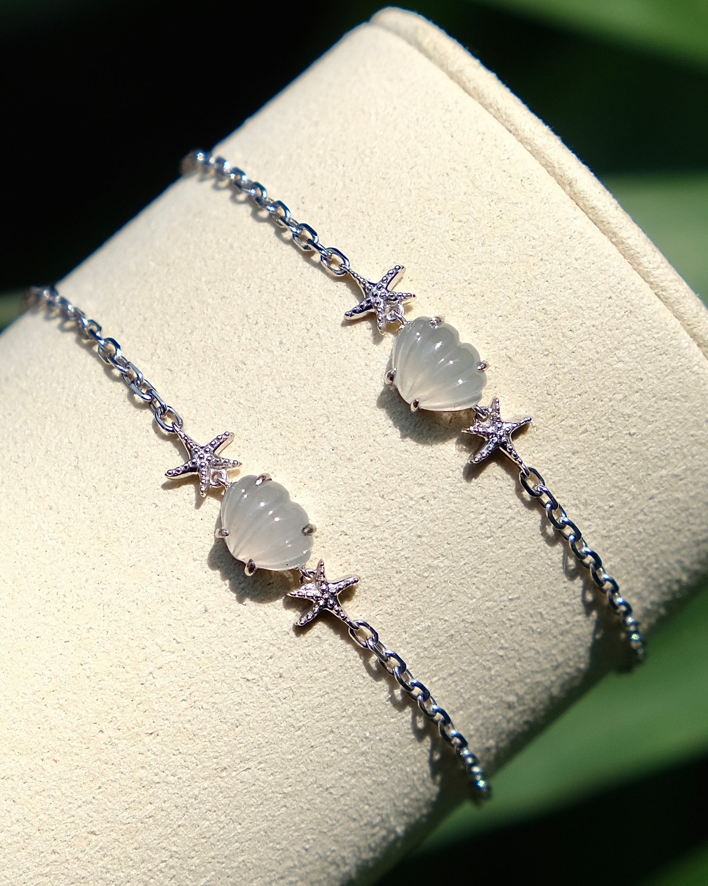 Ocean Light - Icy Jade Bracelet (S925 Silver)