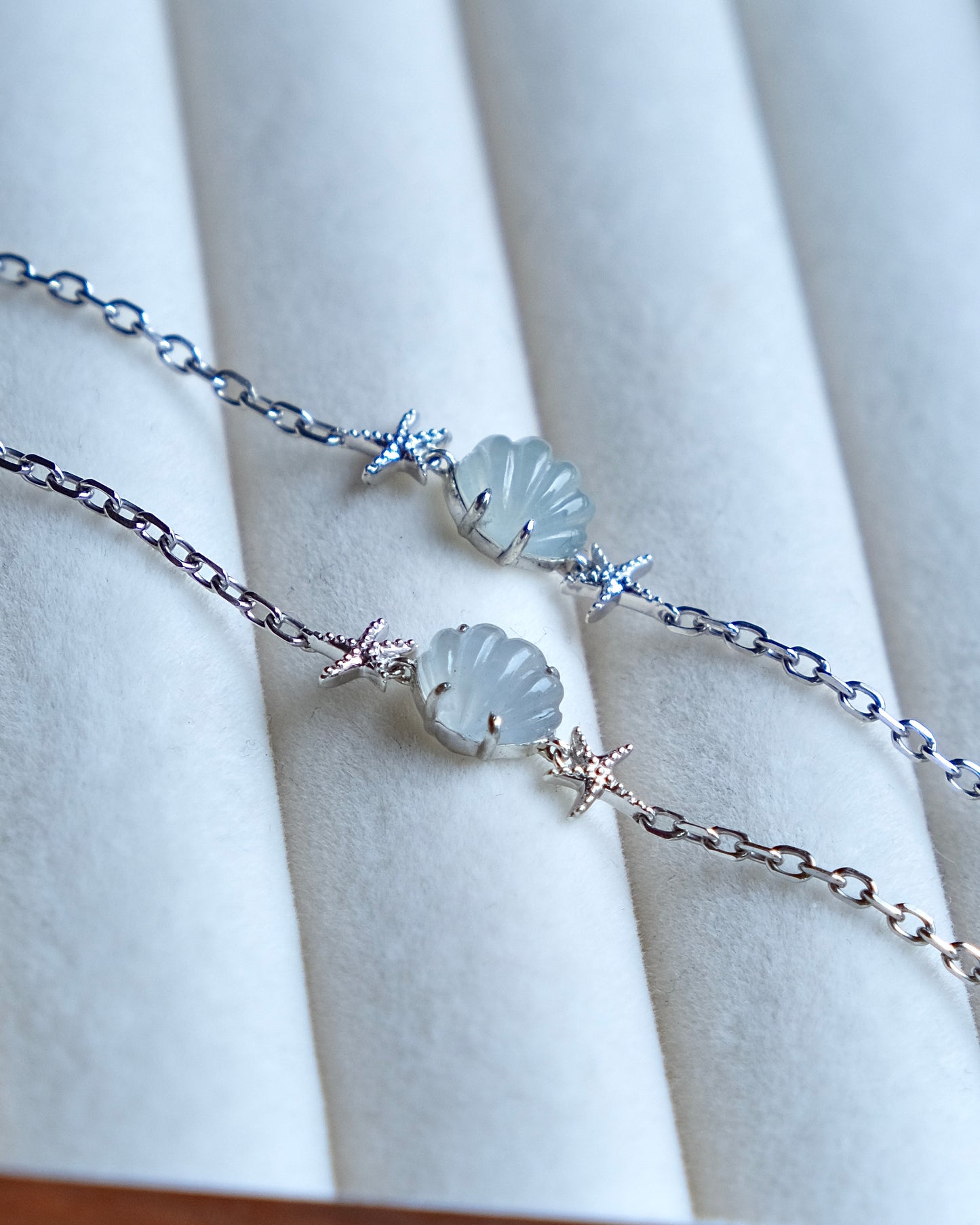 Ocean Light - Icy Jade Bracelet (S925 Silver)