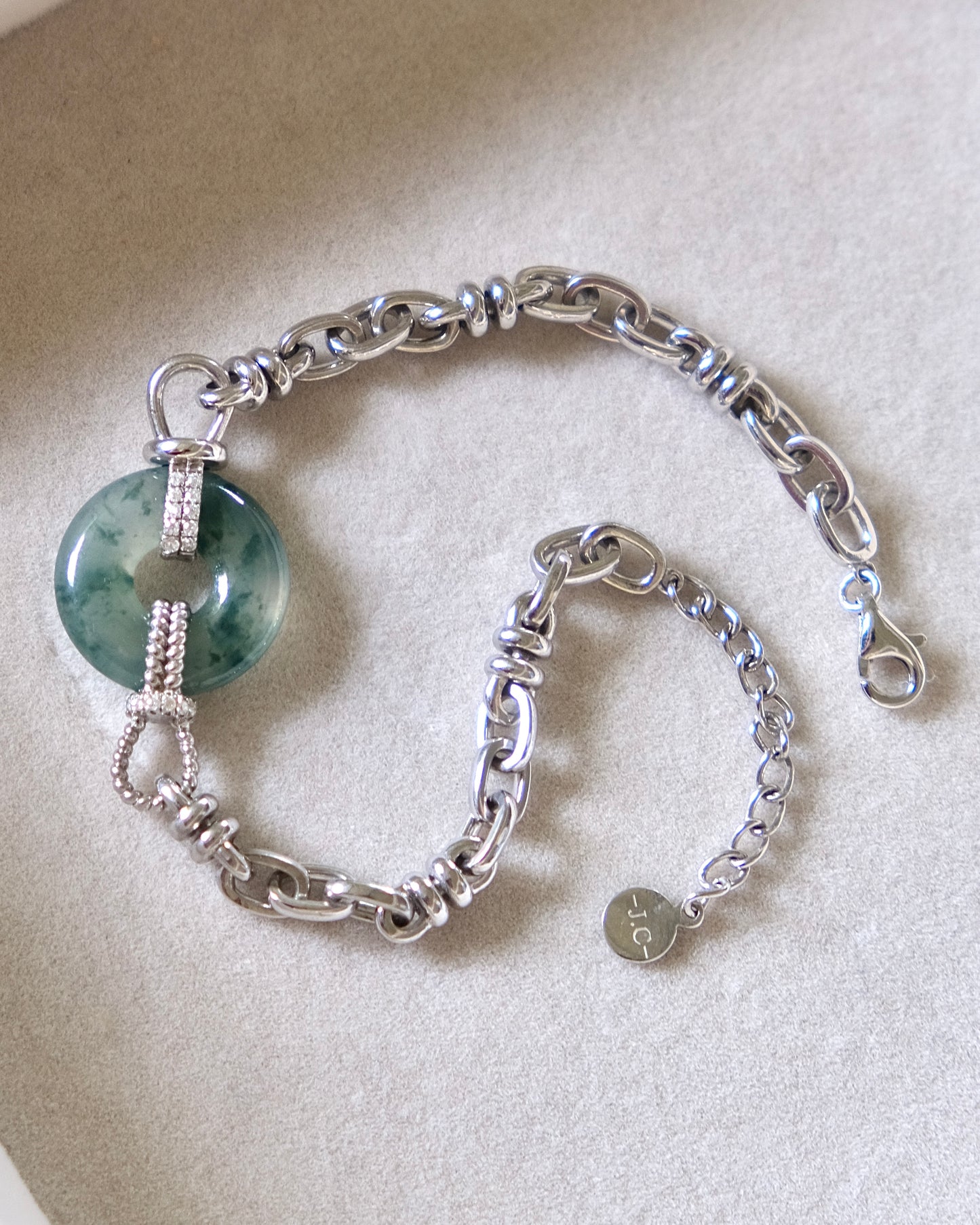 Axis Jade Bracelet (S925 Silver)