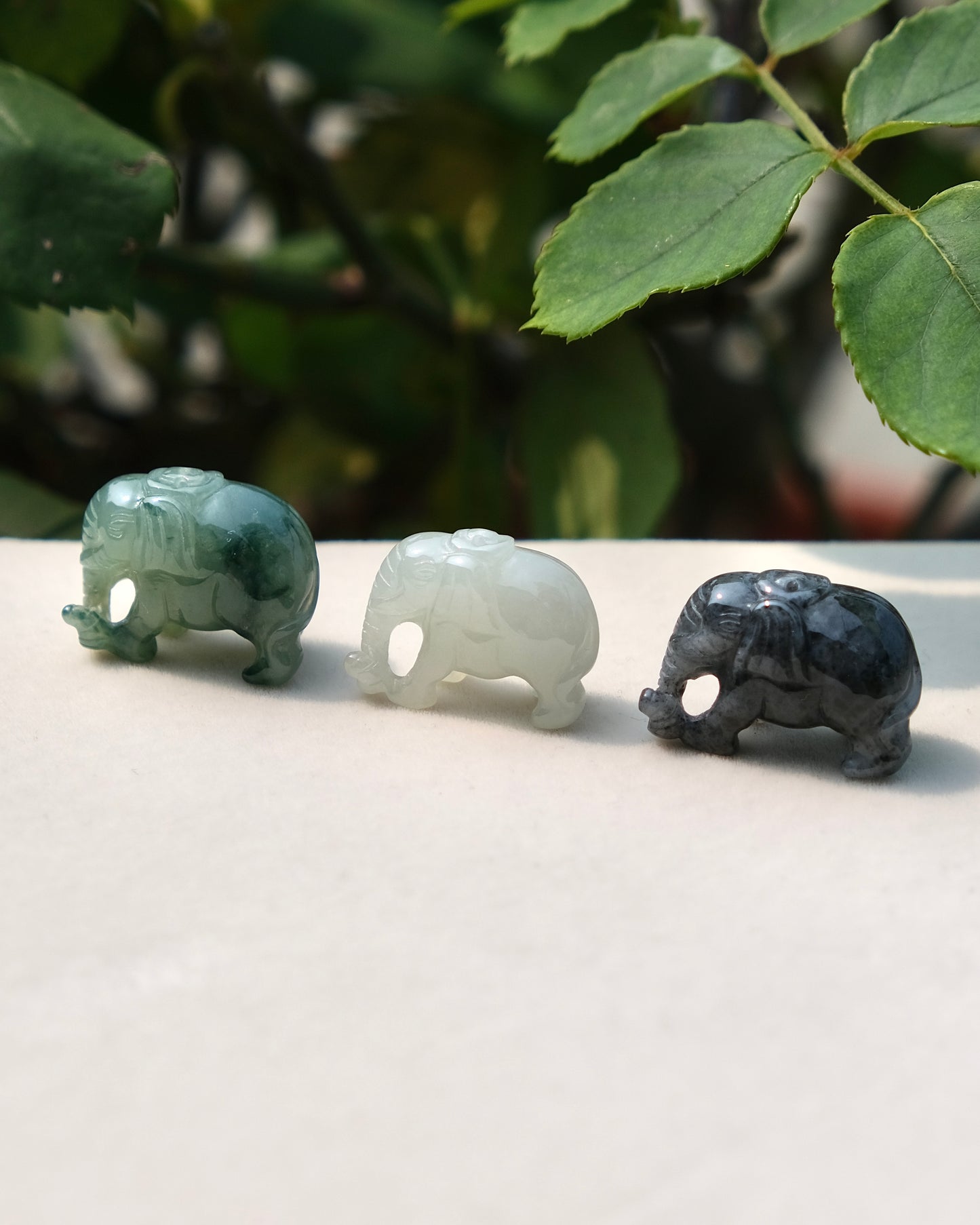 Xiang Yun - Jade Elephant Necklace