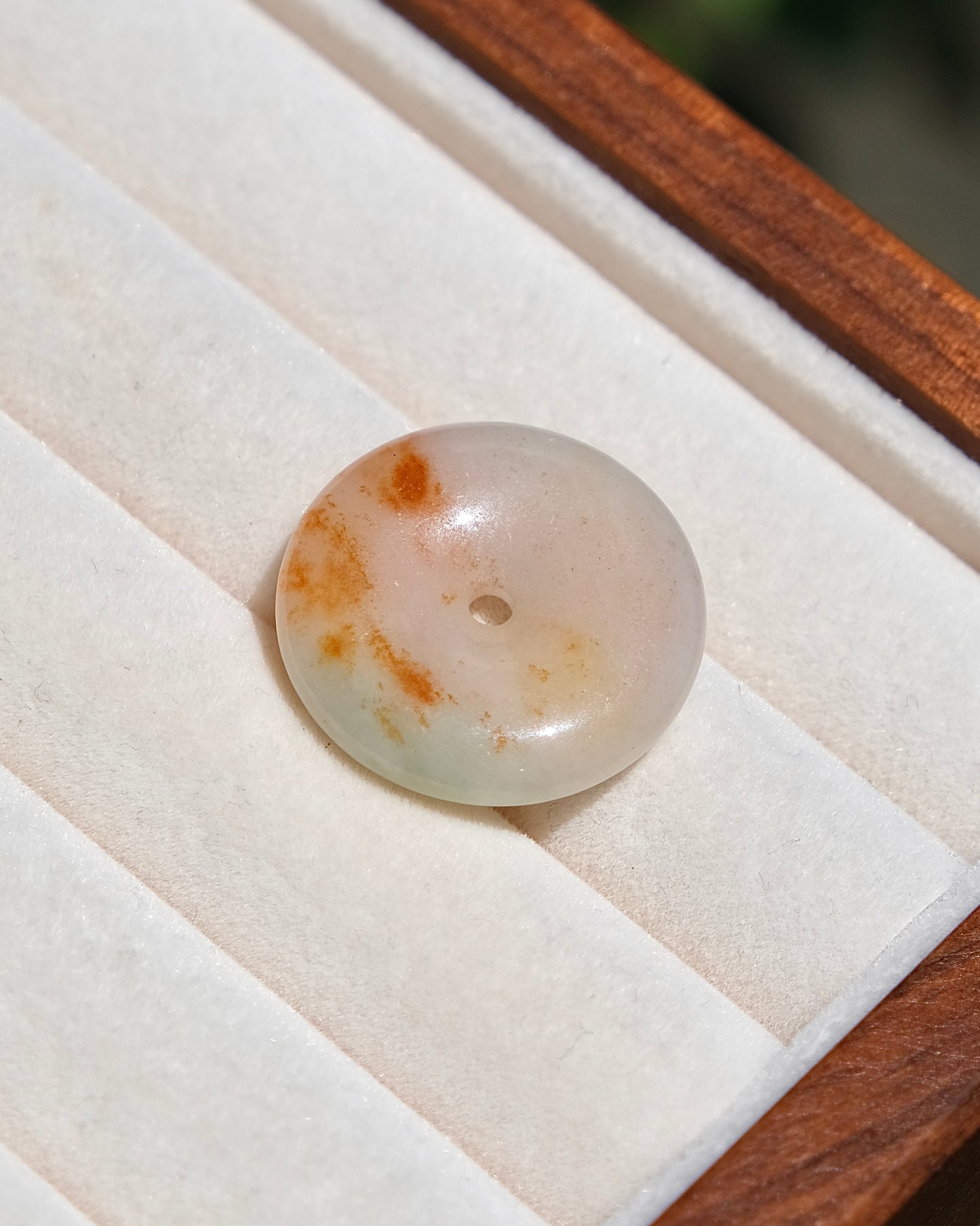 Golden Horizon - Jade Pi Disc Necklace