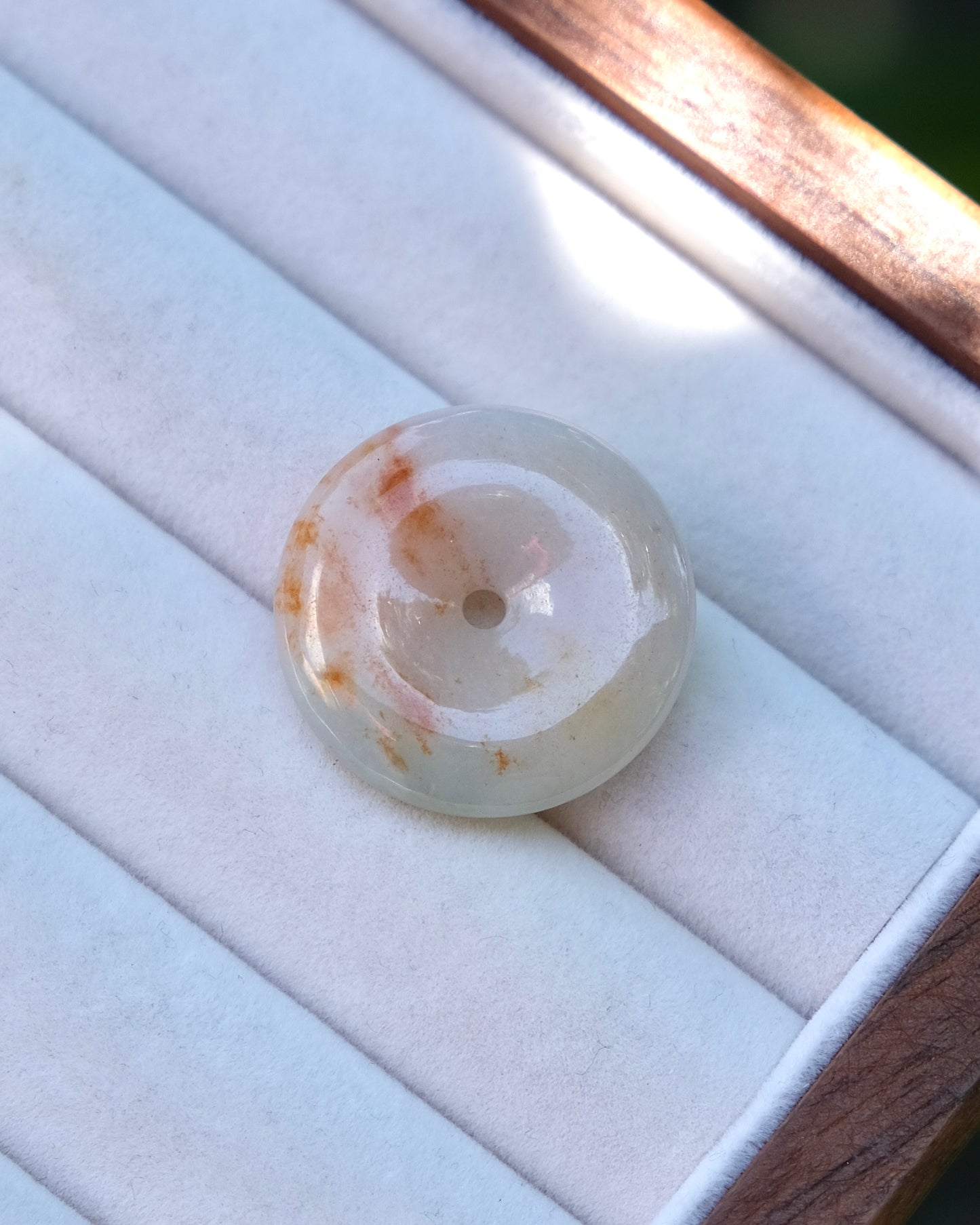 Golden Horizon - Jade Pi Disc Necklace
