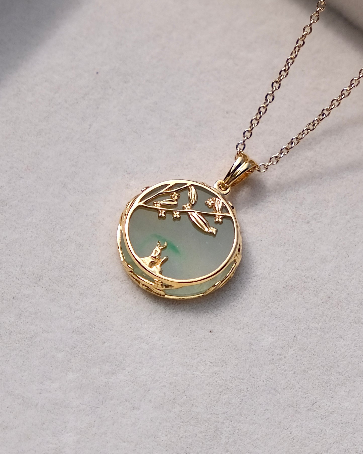 Osmanthus Reverie Jade Pendant